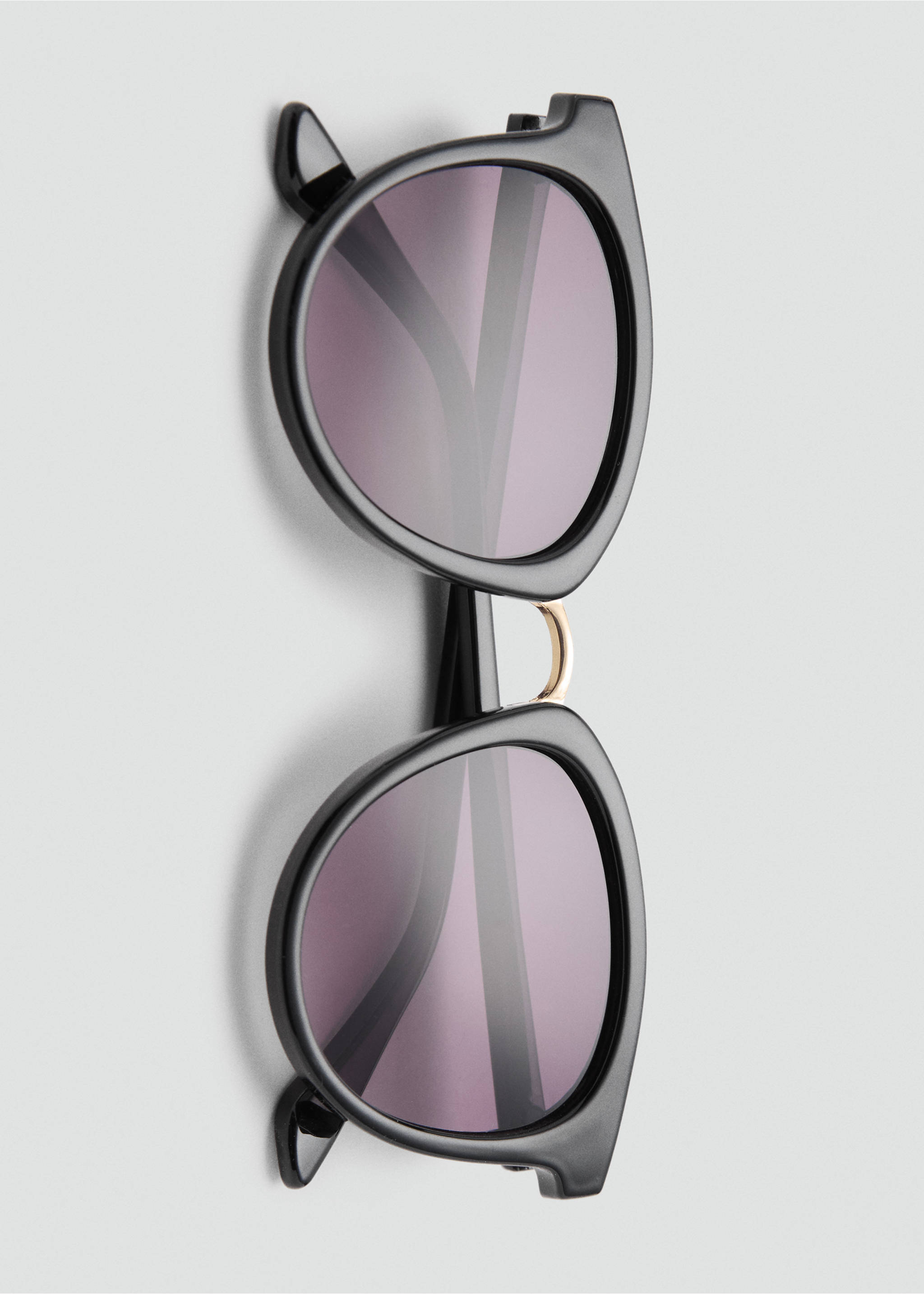 Metal bridge sunglasses - Details of the article 2, Black. Ref: 17011132-00.