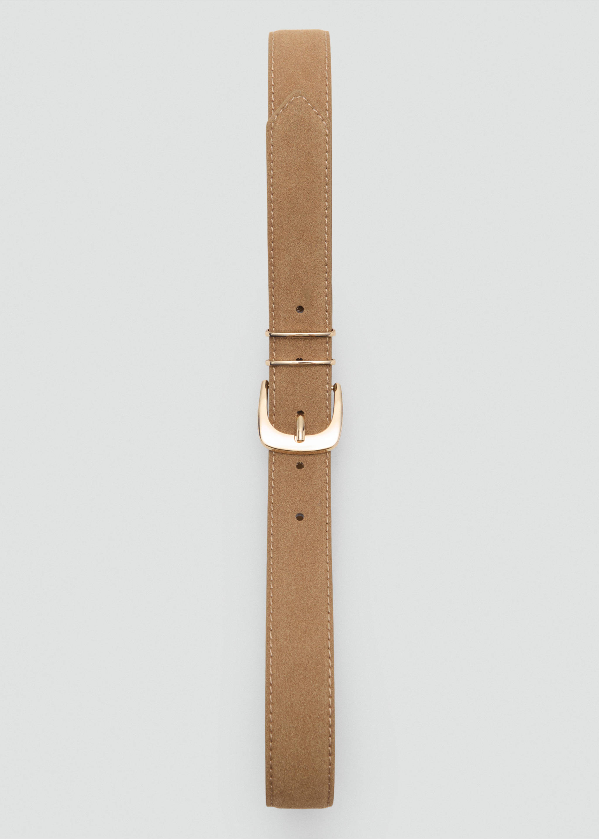 Ceinture en croûte de cuir - Détail de l'article 2, Sable. Ref: 17011141-00.