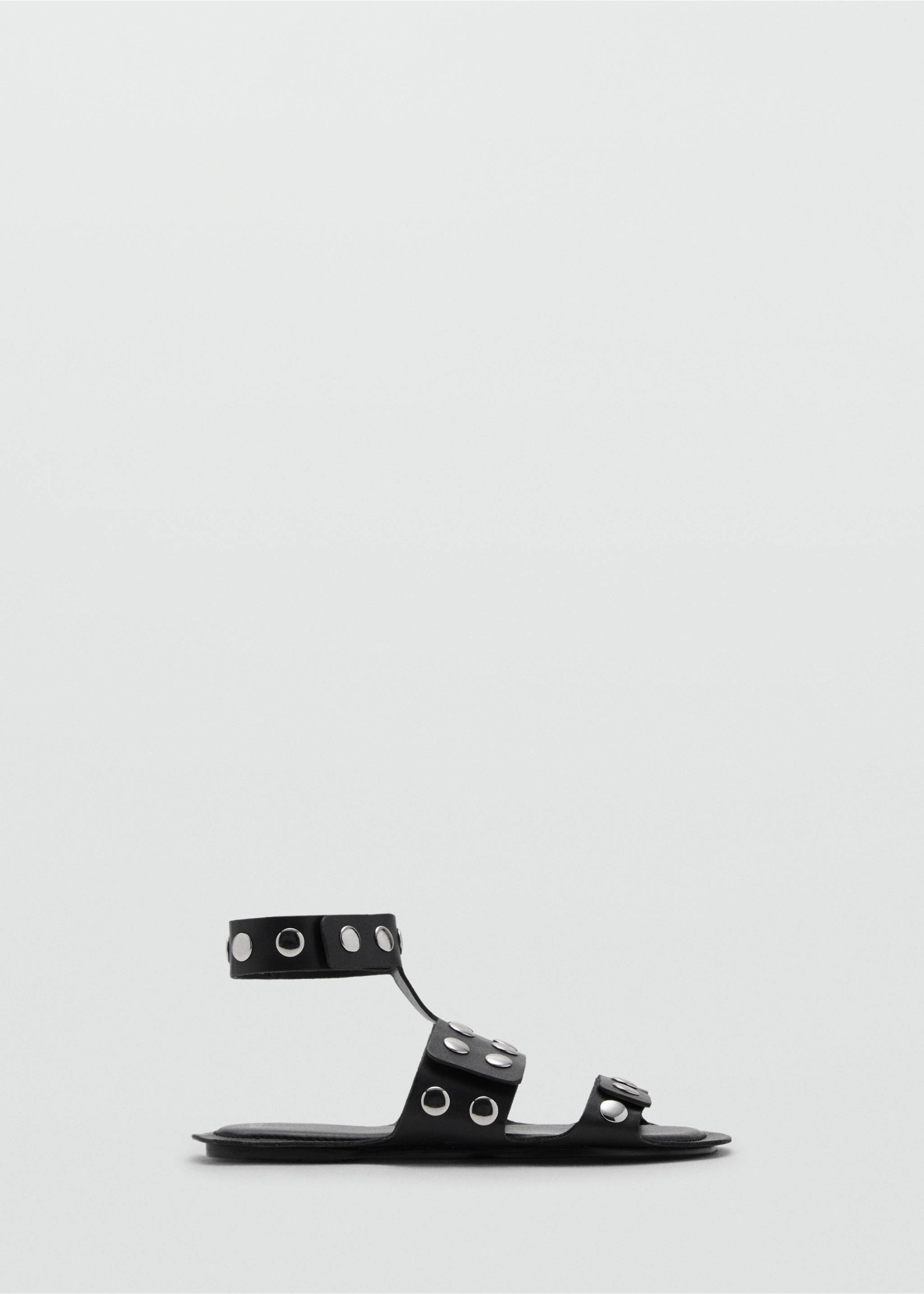 Studded leather sandals - Article without model, Black. Ref: 17011153-00.