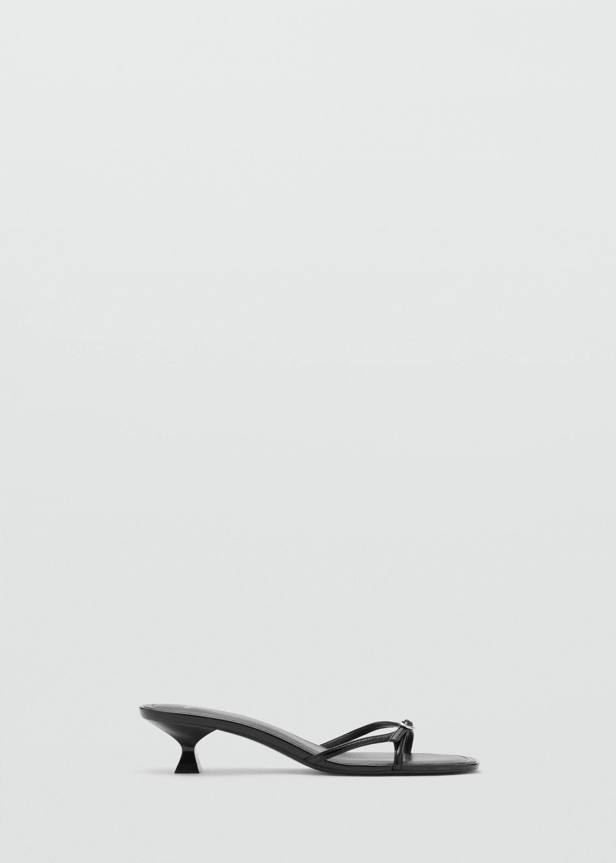 Heeled sandals with buckle detail - Article without model
