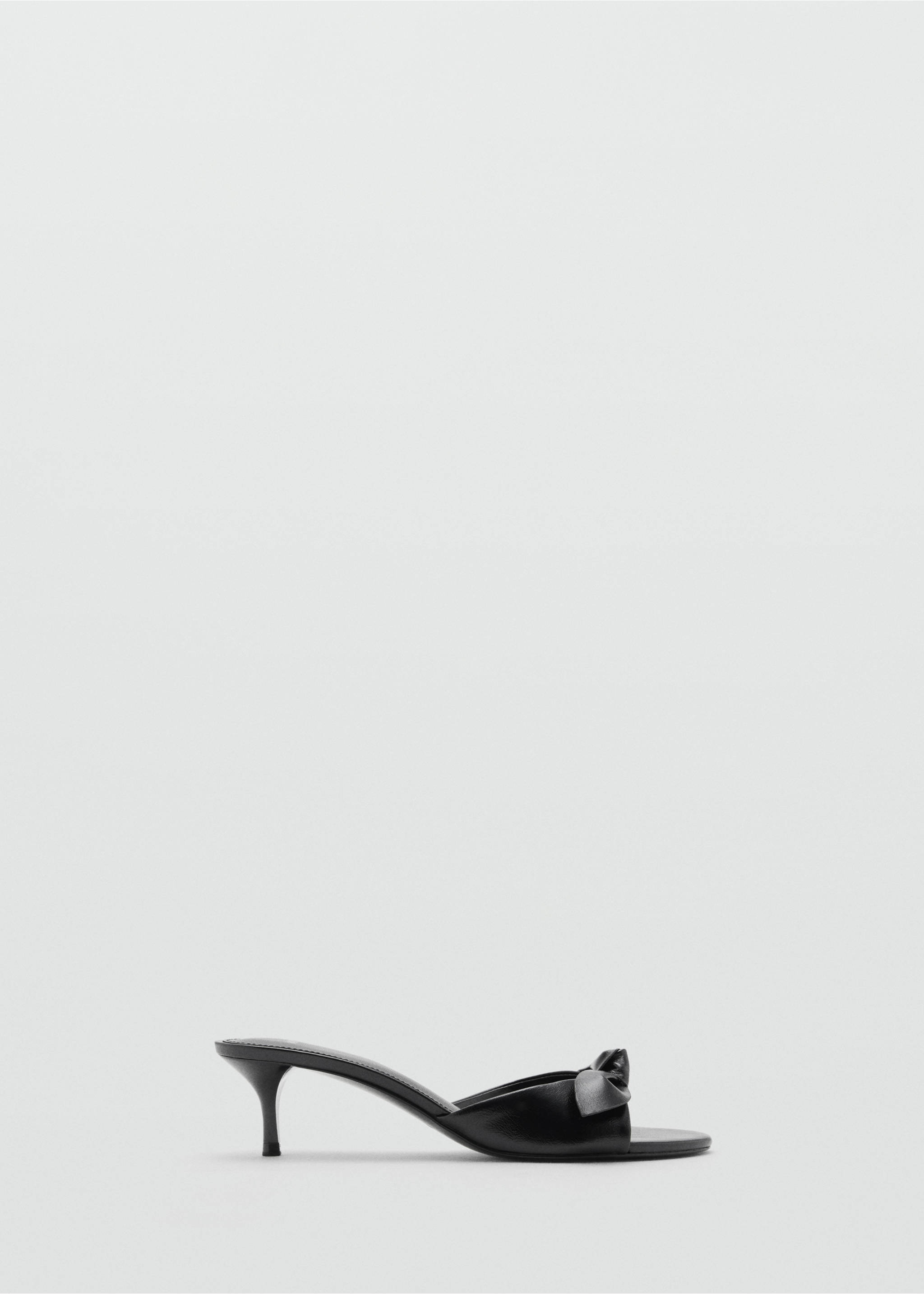 Bow heel sandals - Article without model, Black. Ref: 17011159-00.
