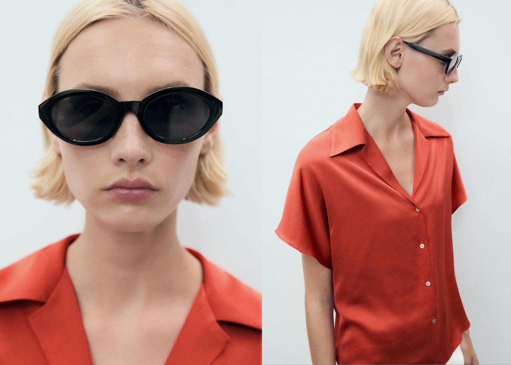 Short sleeve fluid shirt - Panoramic plane