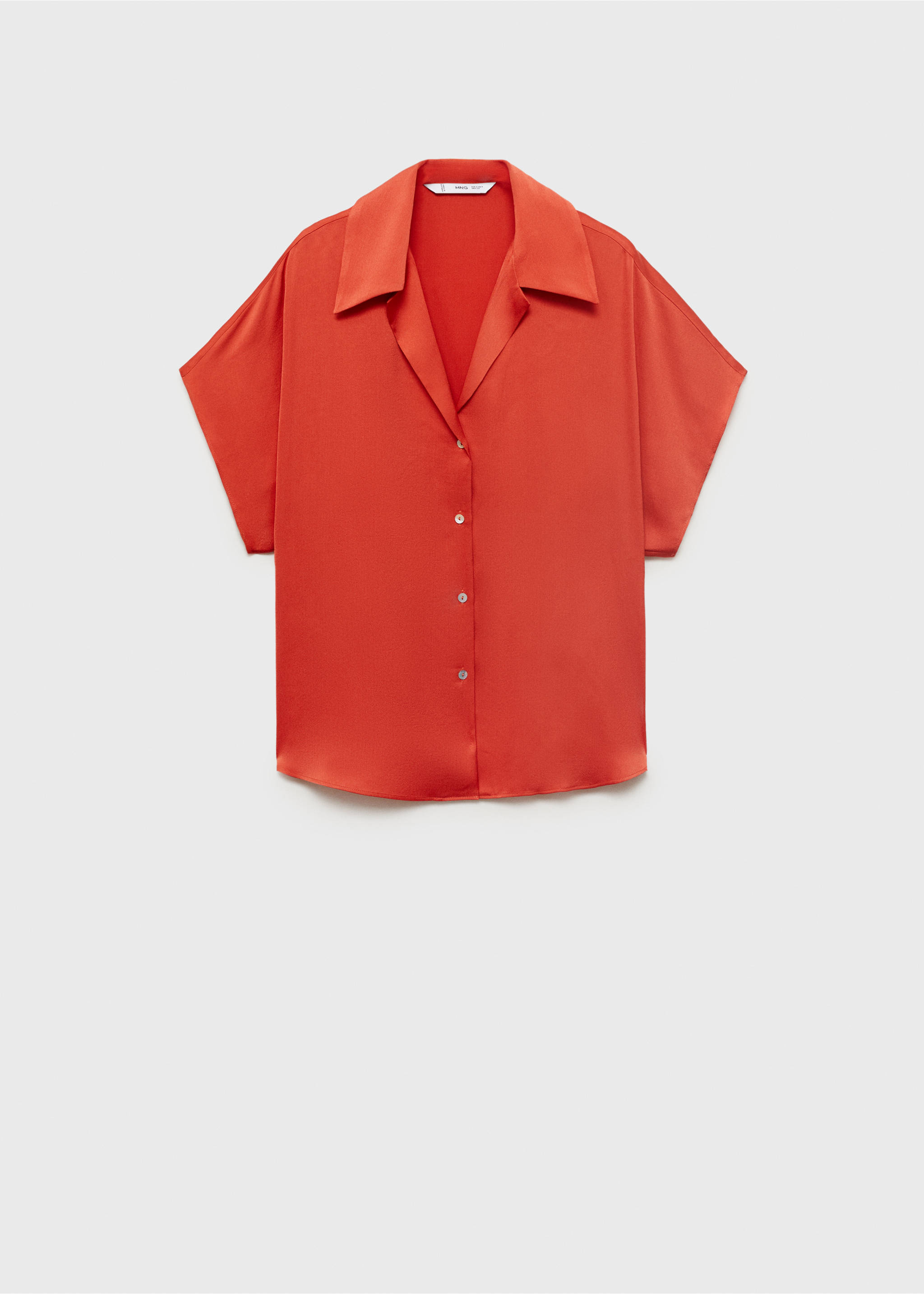 Short sleeve fluid shirt - Article without model, Red. Ref: 17011160-00.