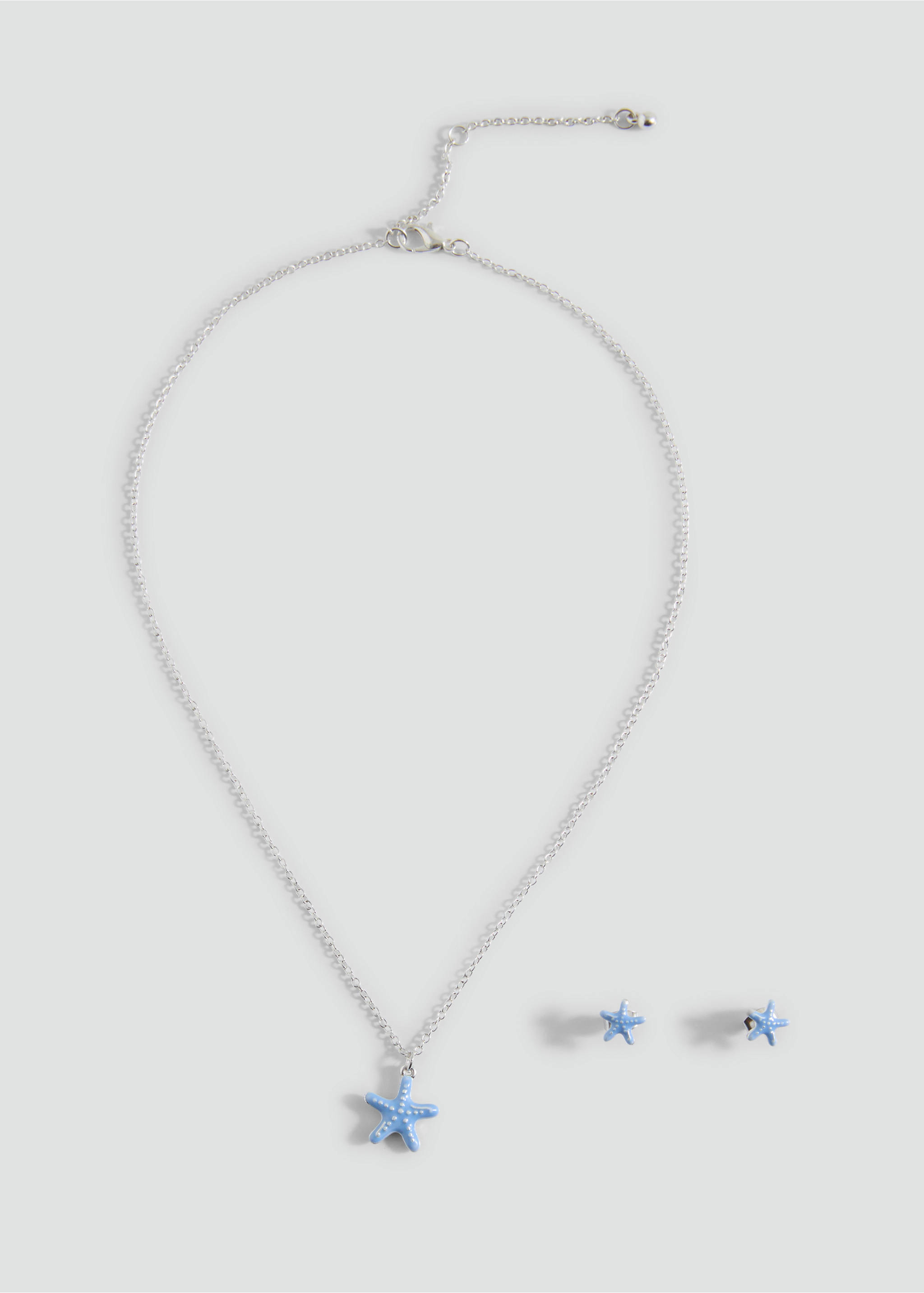 Star chain necklace - Article without model, Silver. Ref: 17011165-00.