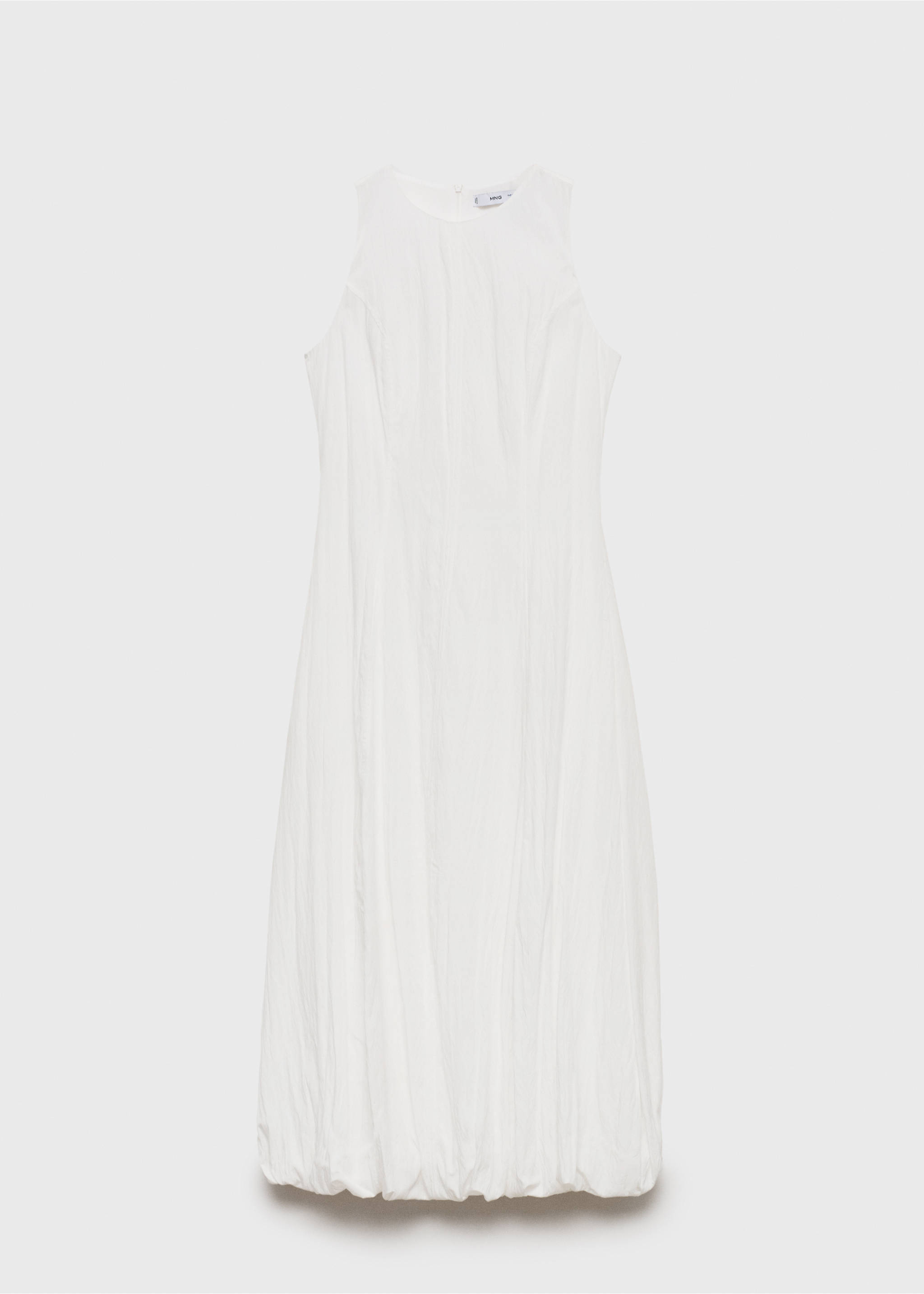 Long balloon dress - Article without model, White. Ref: 17011170-00.