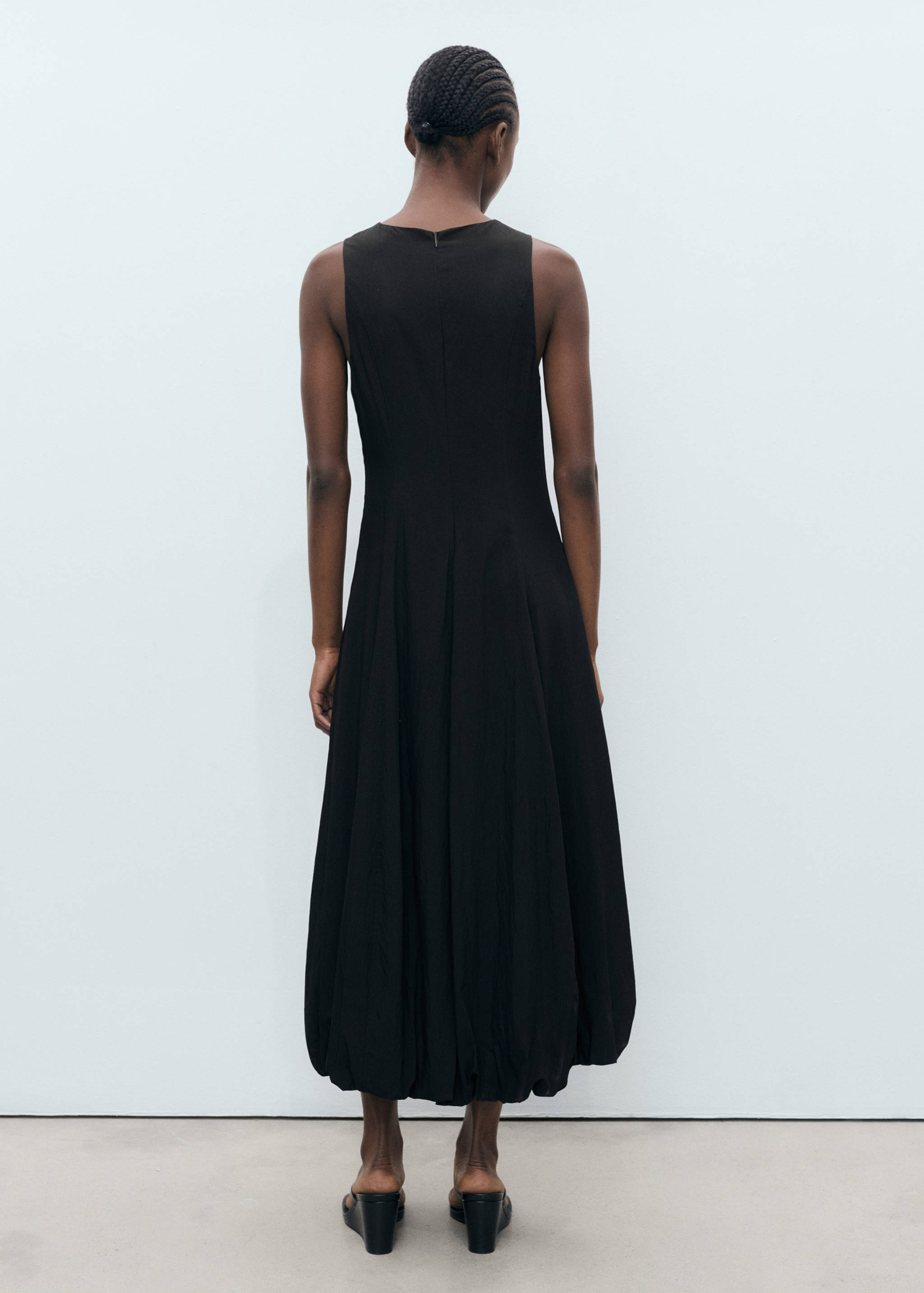 Long balloon dress - Reverse of the article