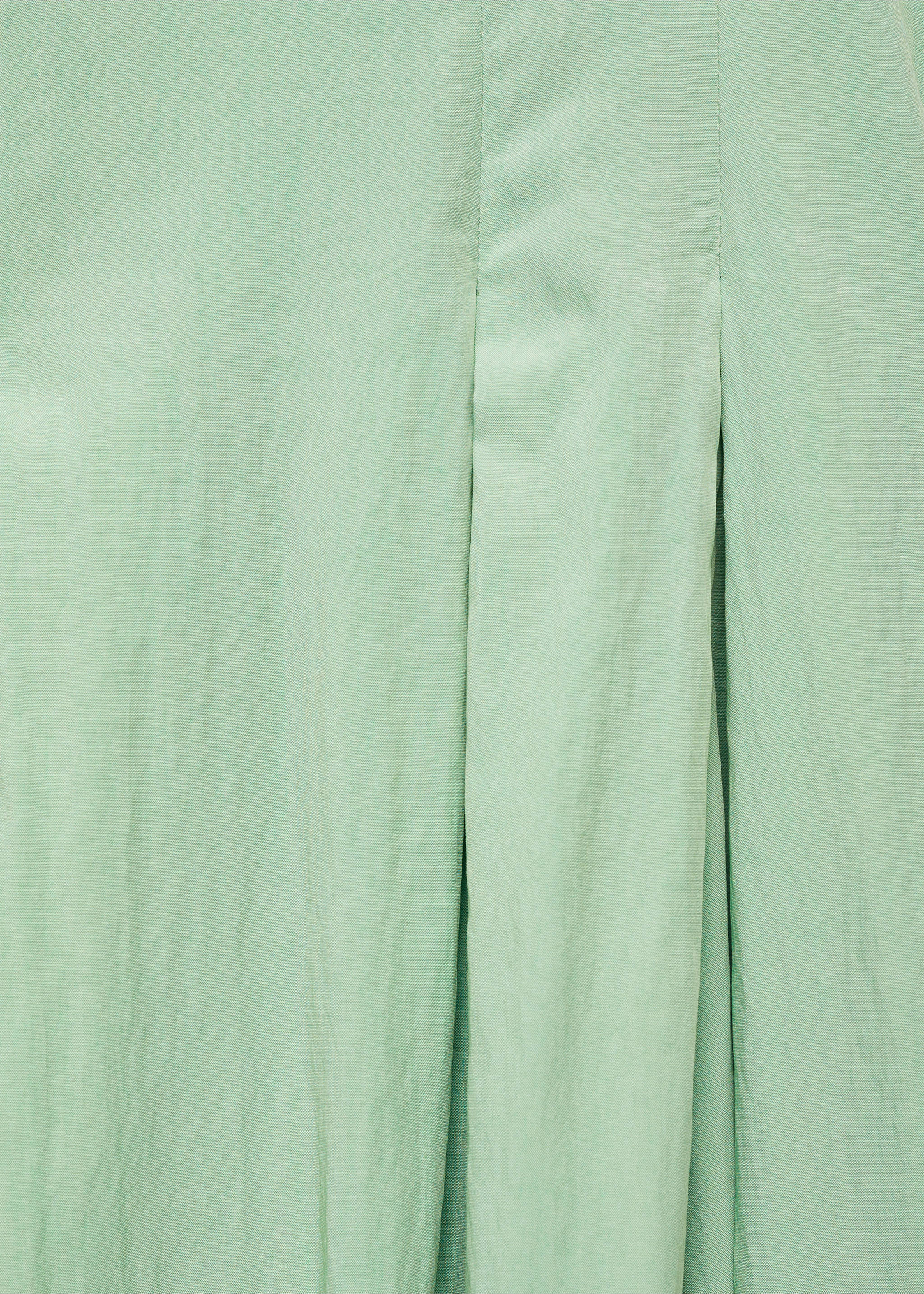 Midi-dress with pleats - Details of the article 8, Mint Green. Ref: 17011171-00.