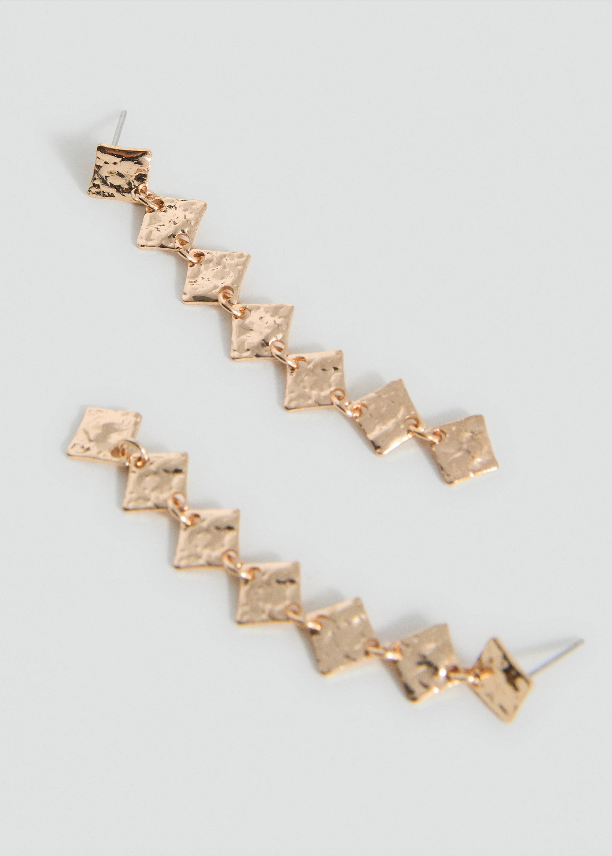 Boucles d'oreilles pendantes géométriques - Plan moyen, Or. Ref: 17011172-00.