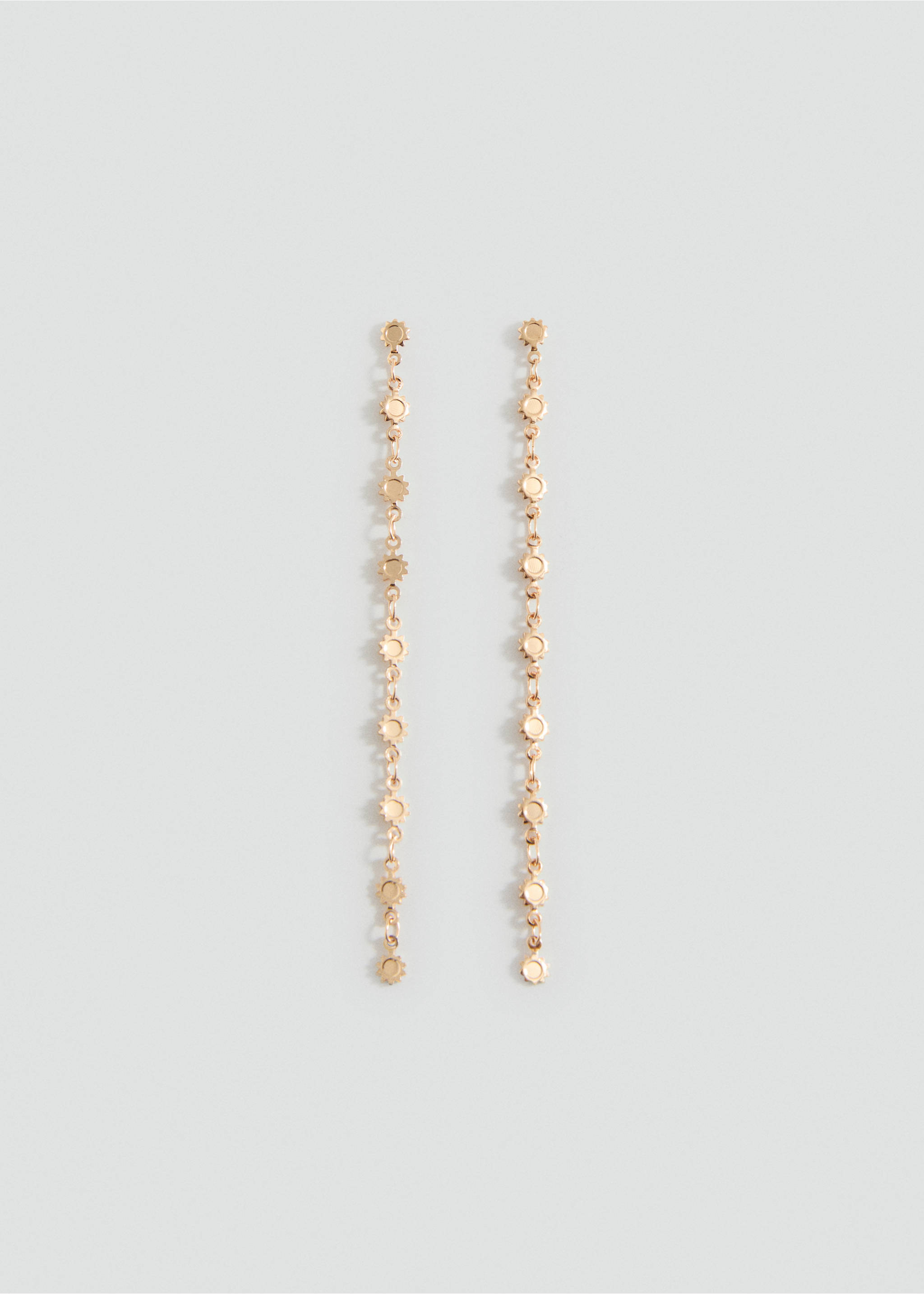 Long sun earrings - Article without model, Gold. Ref: 17011186-00.