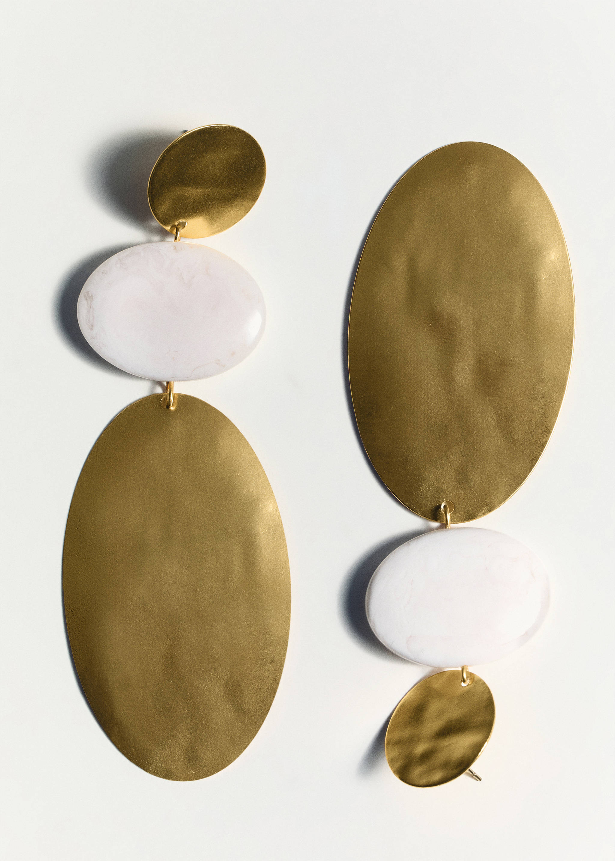 Boucles d'oreilles pendantes perles combinées - Détail de l'article 5