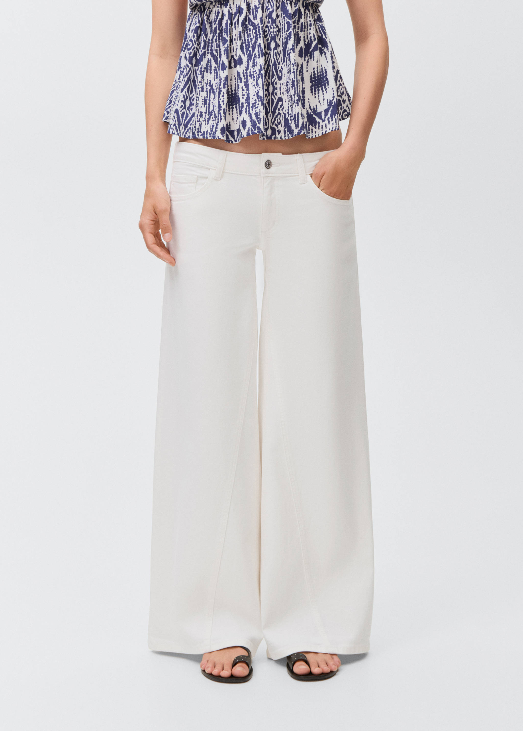 Jean taille basse large - Plan moyen