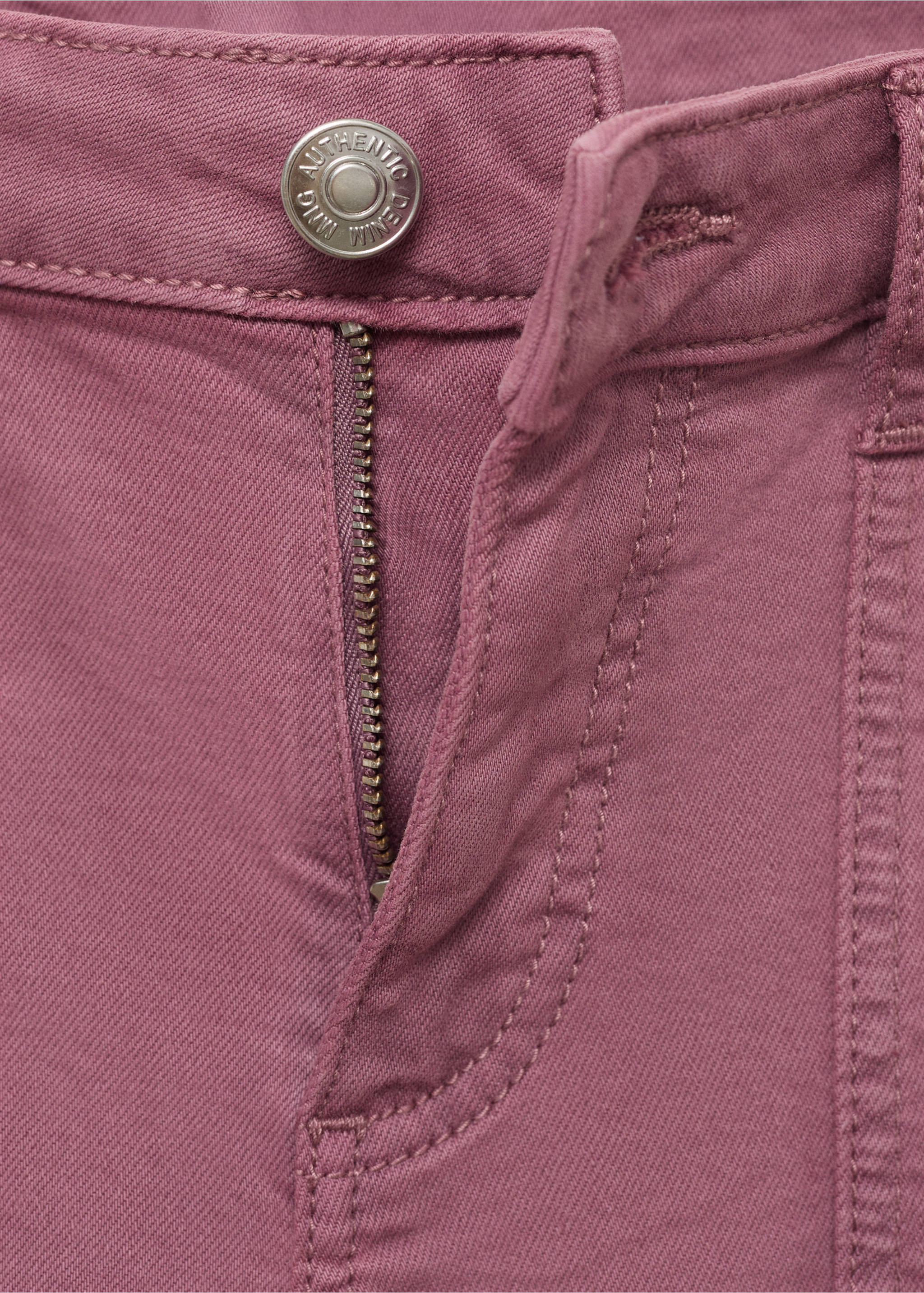 Jean droit étoiles - Détail de l'article 8, Rose pastel. Ref: 17011198-00.