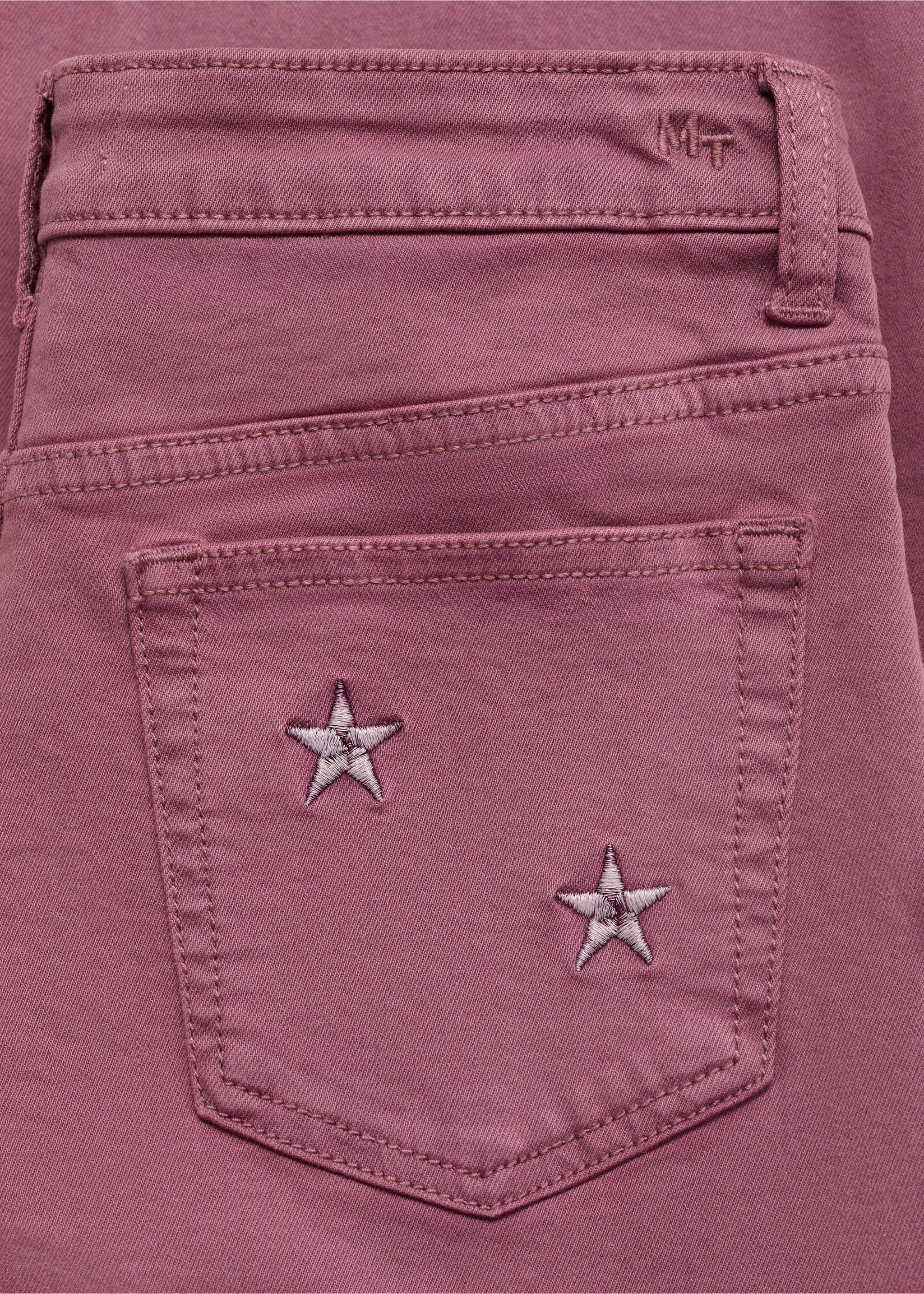 Jean droit étoiles - Détail de l'article 0, Rose pastel. Ref: 17011198-00.