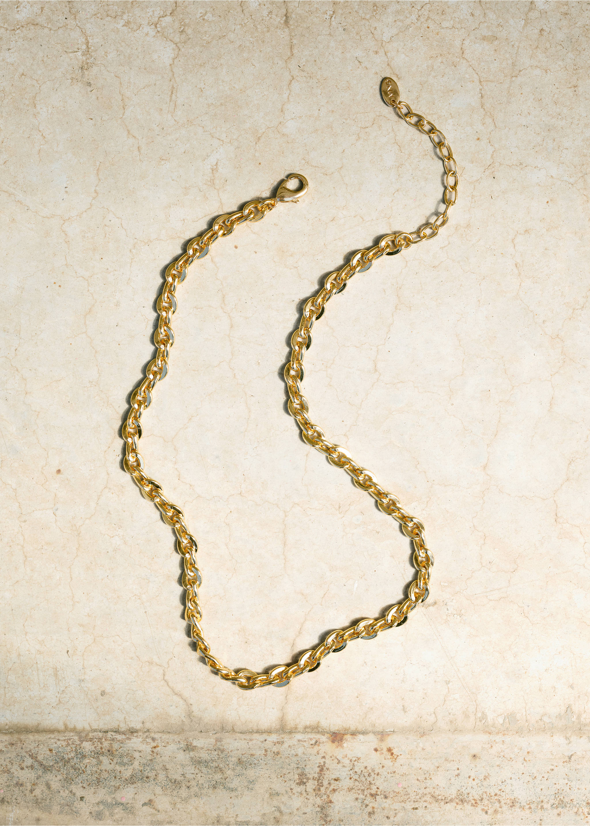 Link chain necklace - General plane, Gold. Ref: 17011203-00.