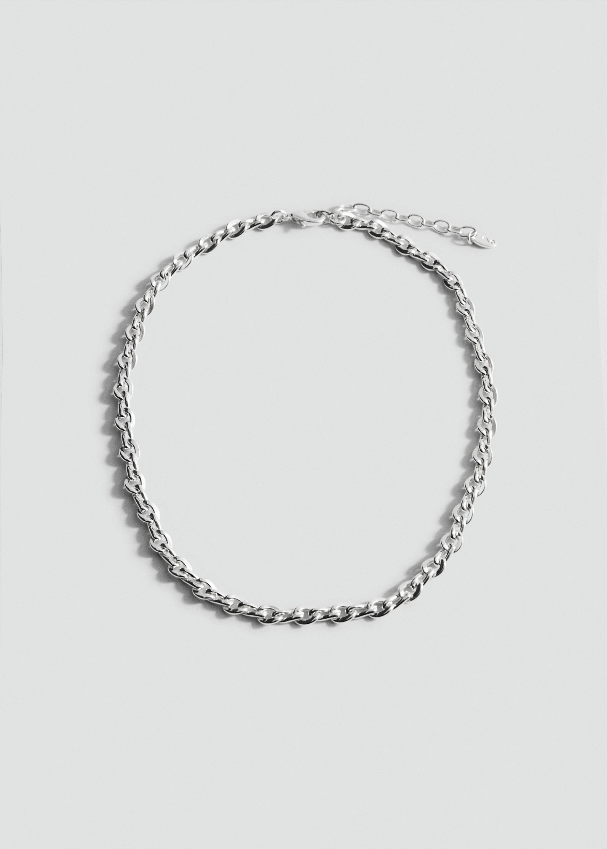 Link chain necklace - Article without model, Silver. Ref: 17011203-00.