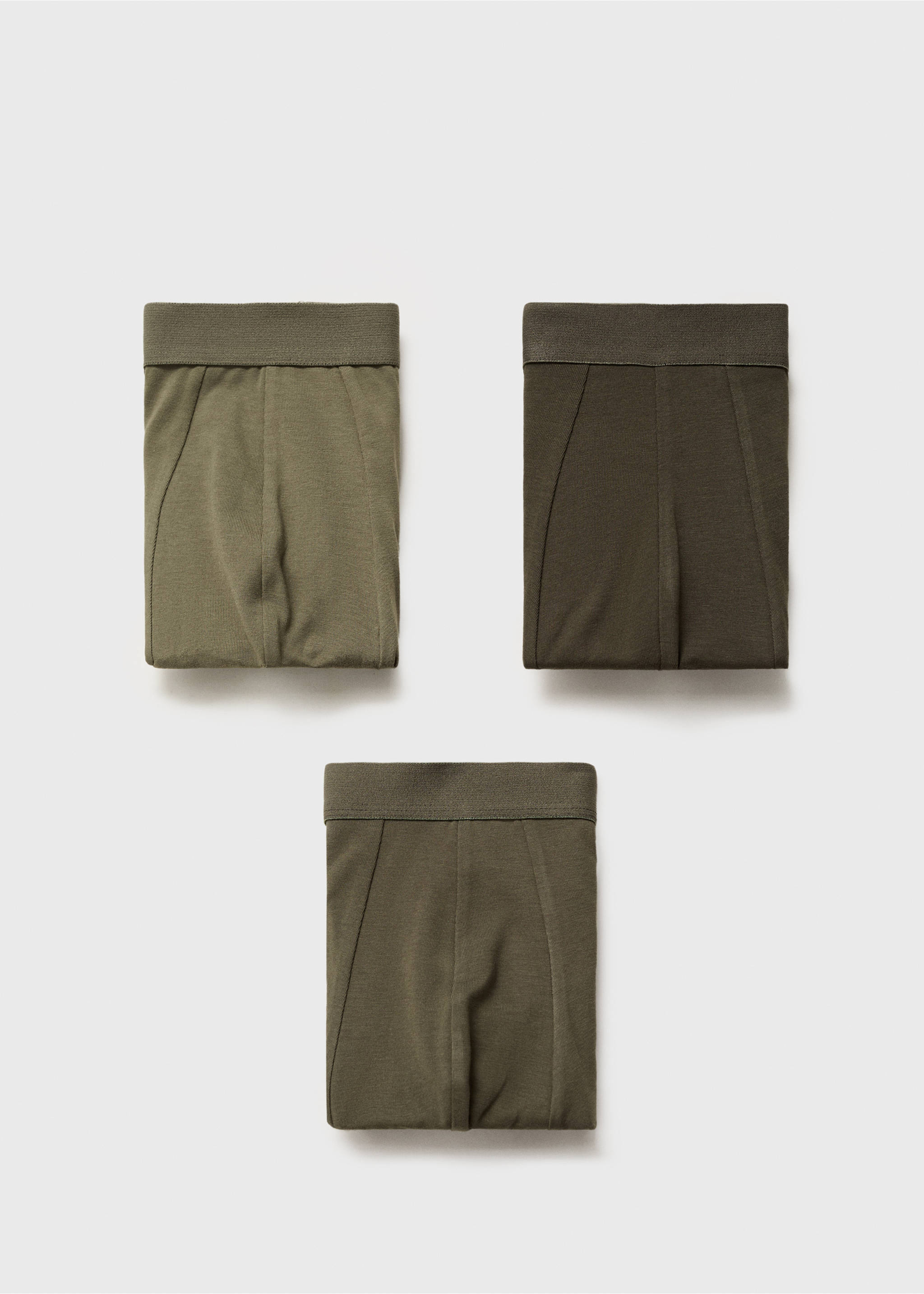 3er-Pack kombinierte Slips - Artikel ohne Model, Khaki. Ref: 17011211-00.