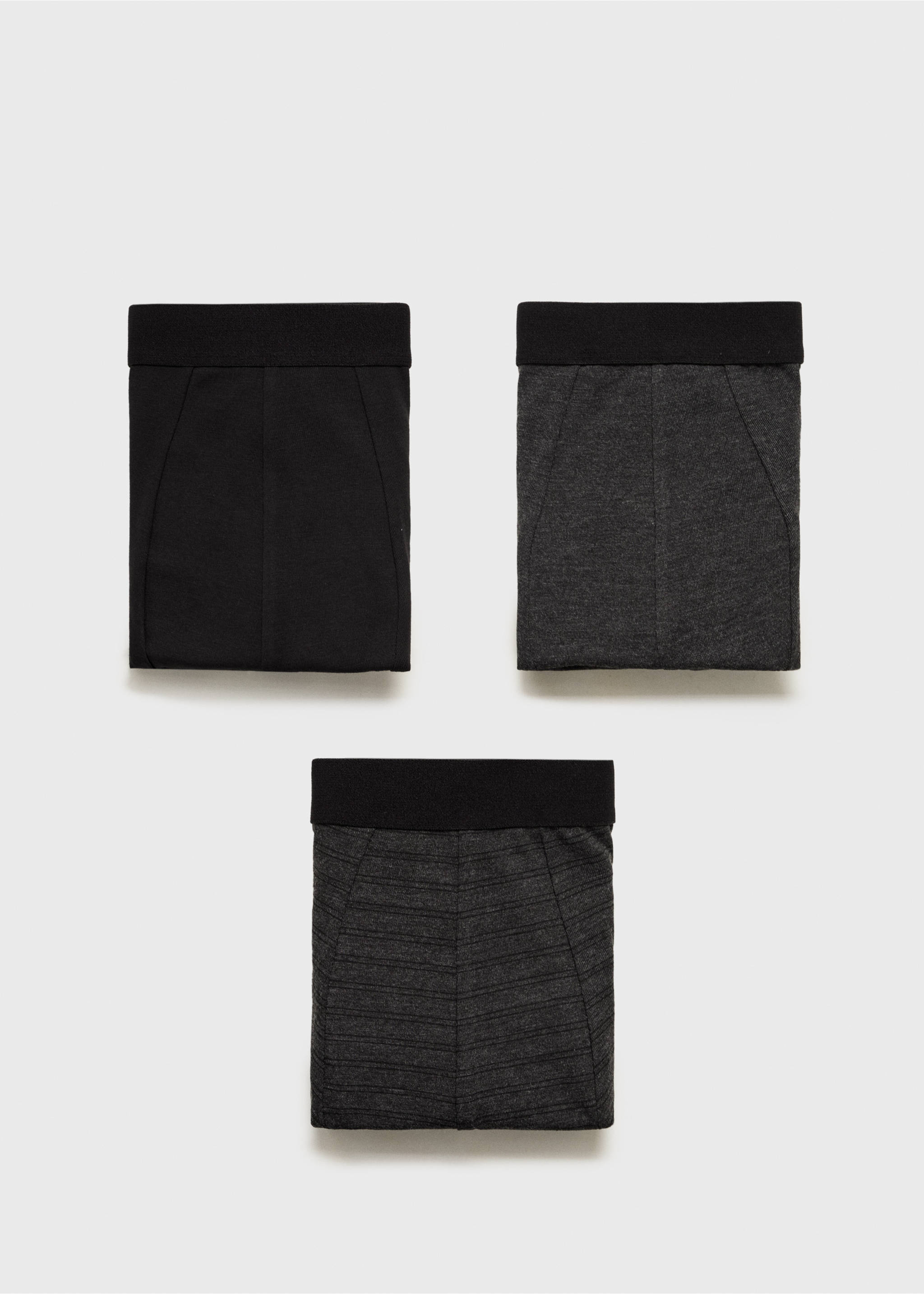 3-pack combined briefs - Article without model, Grey. Ref: 17011213-00.