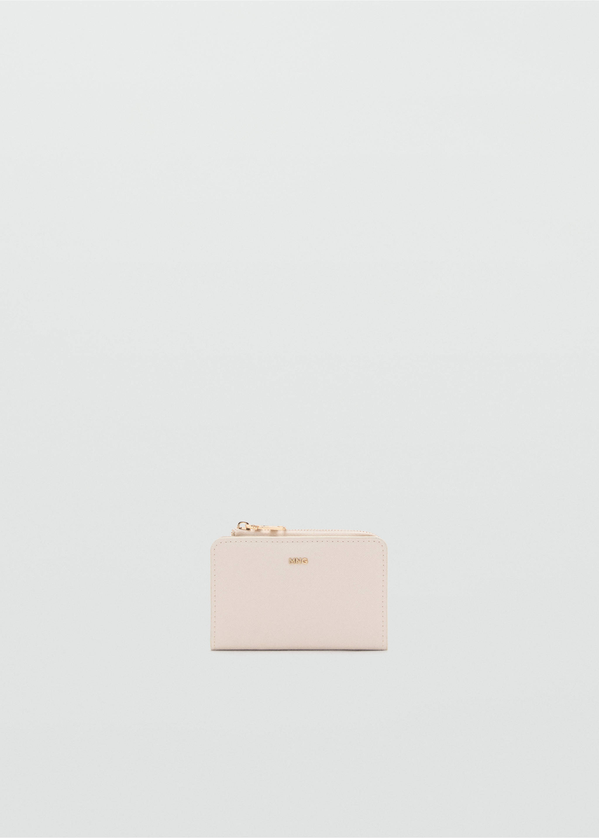 Small wallet with Saffiano effect - Article without model, Off White. Ref: 17011217-00.