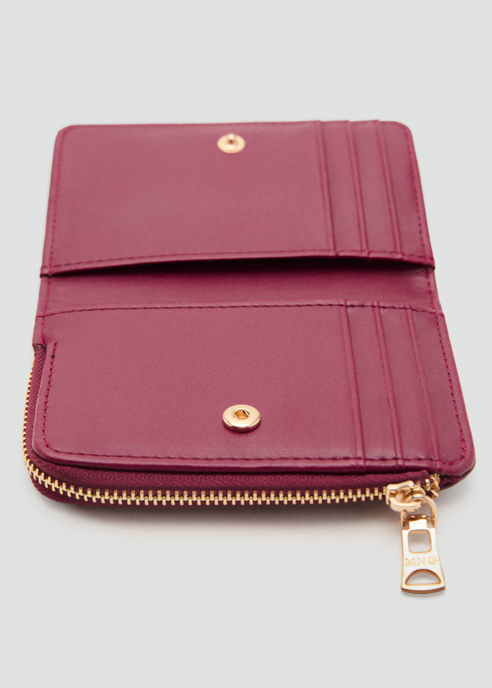 Small wallet with Saffiano effect - Medium plane