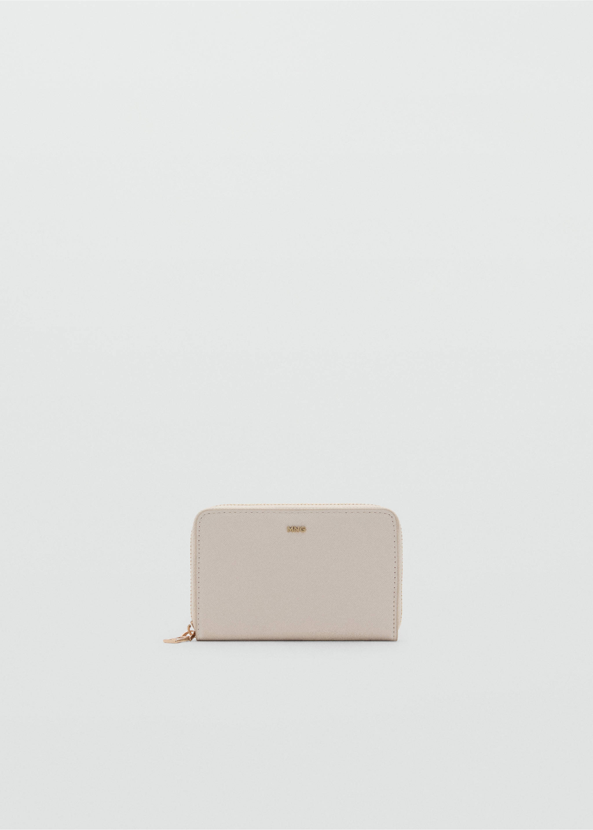 Medium wallet with saffiano effect - Article without model, Off White. Ref: 17011219-00.