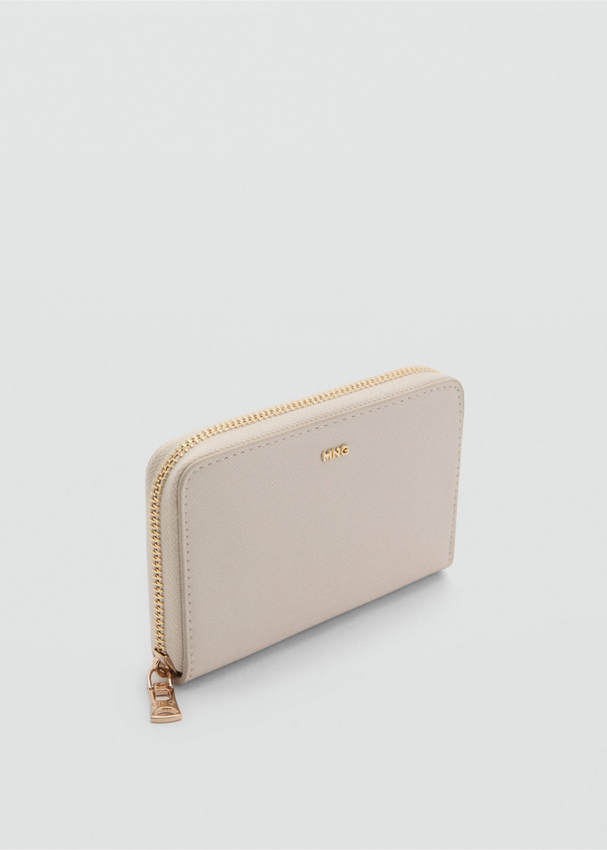 Medium wallet with saffiano effect - Medium plane, Off White. Ref: 17011219-00.