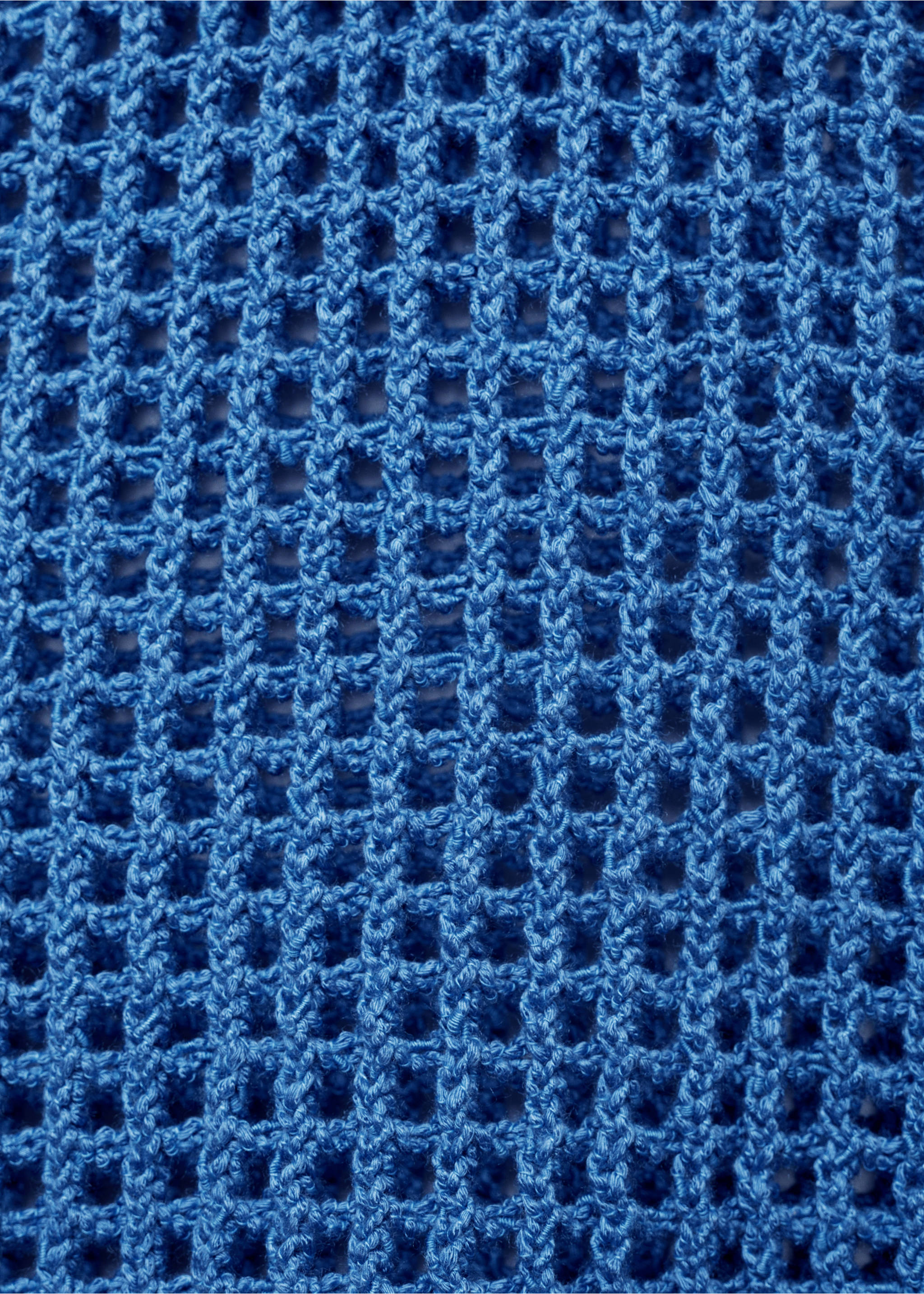 Knitted crop top - Details of the article 0, Blue. Ref: 17011221-00.