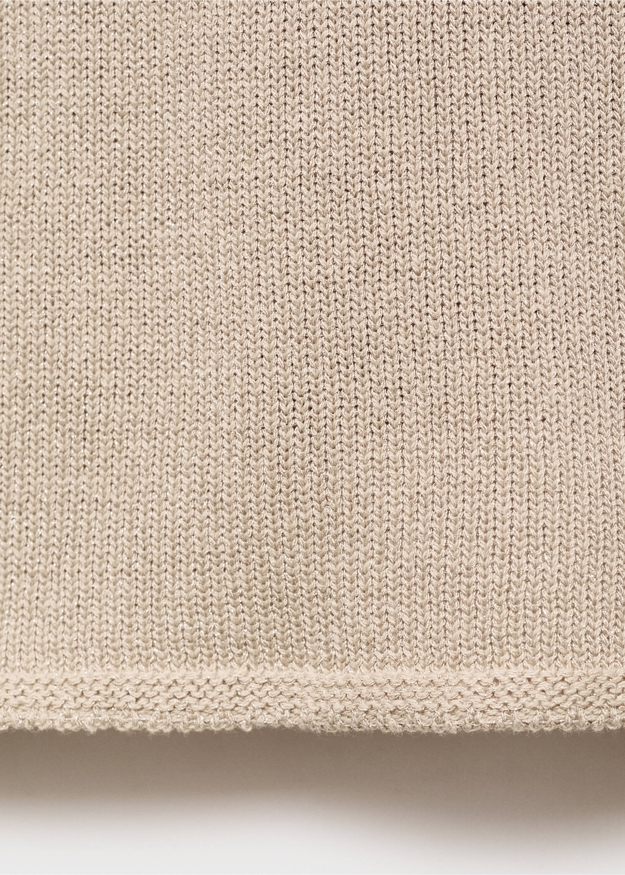 Knit halter top - Details of the article 0, Gold. Ref: 17011222-00.