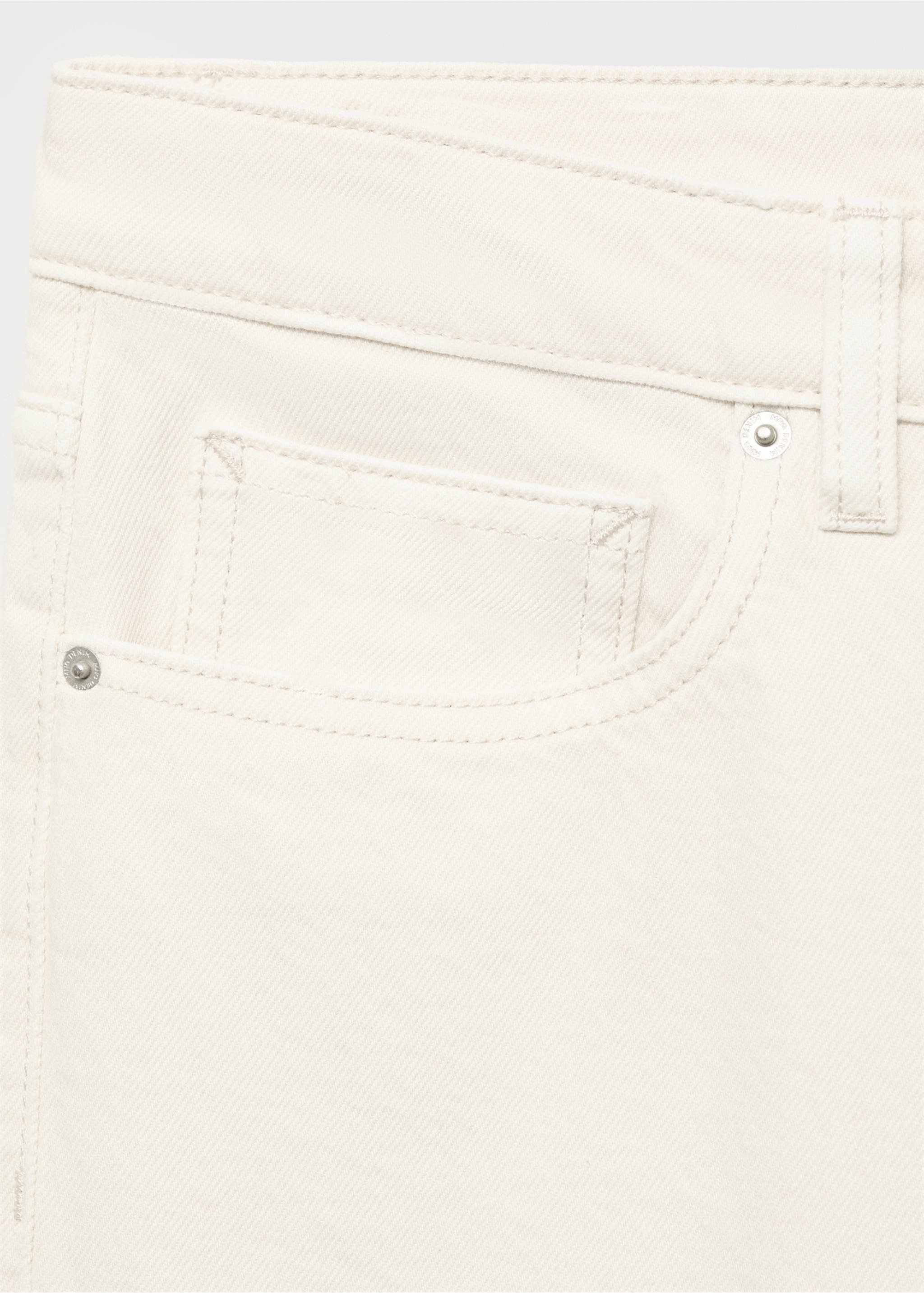 Jean Ben cropped tapered-fit - Détail de l'article 0, Écru. Ref: 17011224-00.