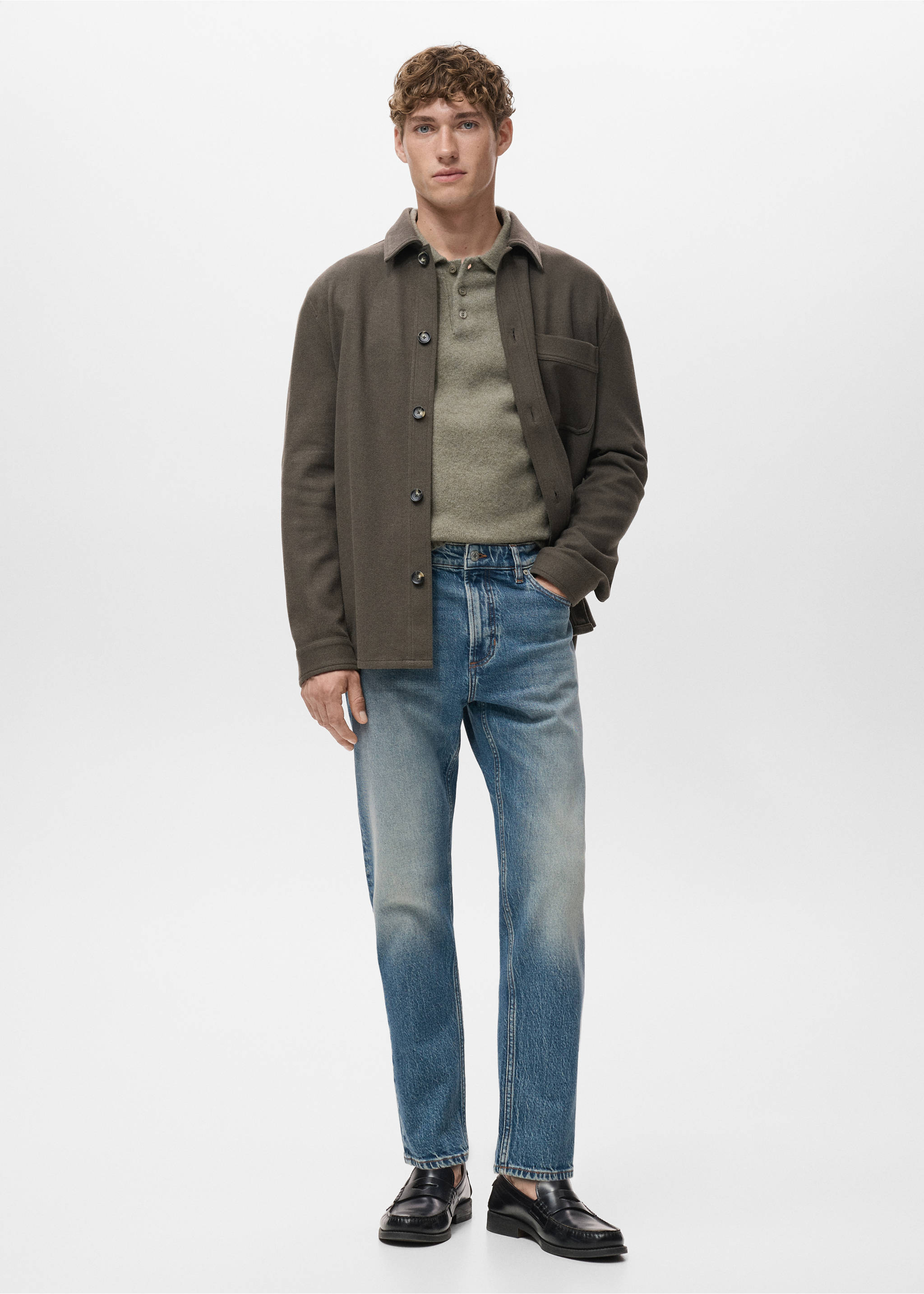 Ben Jeans im Cropped Tapered Fit - Allgemeine Ansicht, Mittelgrau Vintage. Ref: 17011225-00.