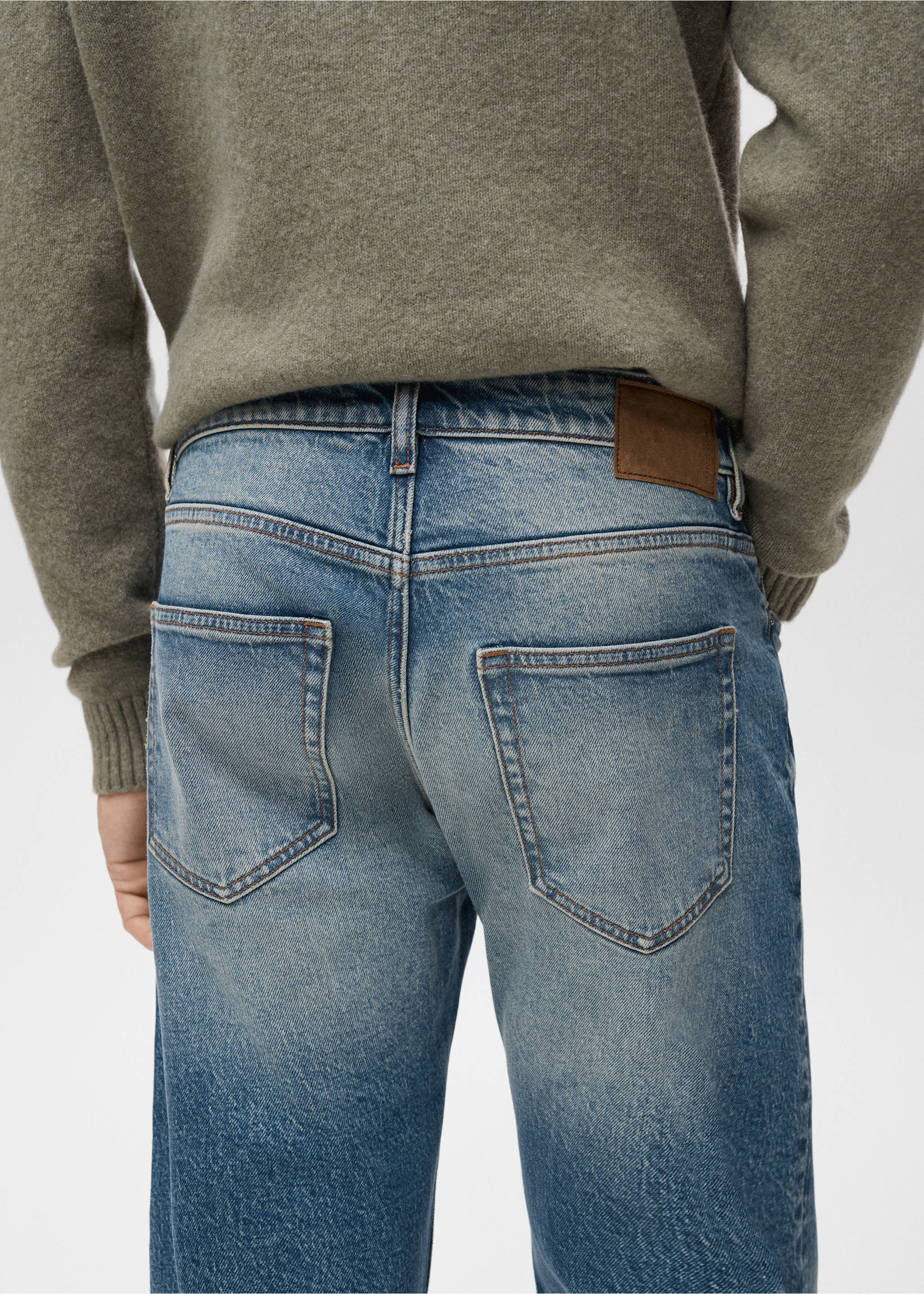 Ben Jeans im Cropped Tapered Fit - Detail des Artikels 6, Mittelgrau Vintage. Ref: 17011225-00.