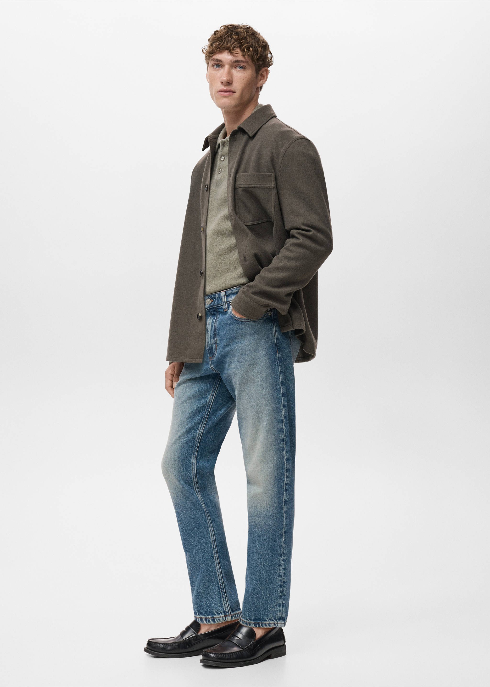 Ben Jeans im Cropped Tapered Fit - Detail des Artikels 2, Mittelgrau Vintage. Ref: 17011225-00.