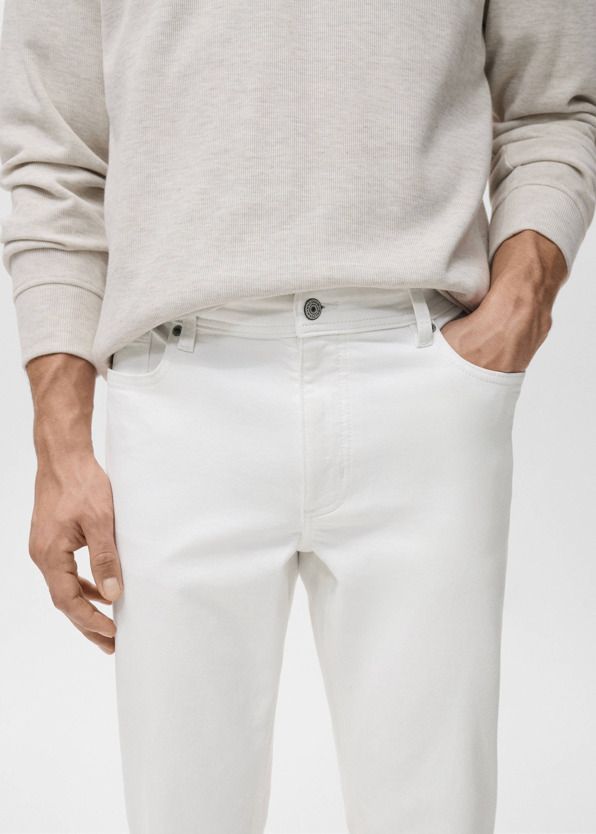 Jean Jan slim fit blanc - Détail de l'article 1