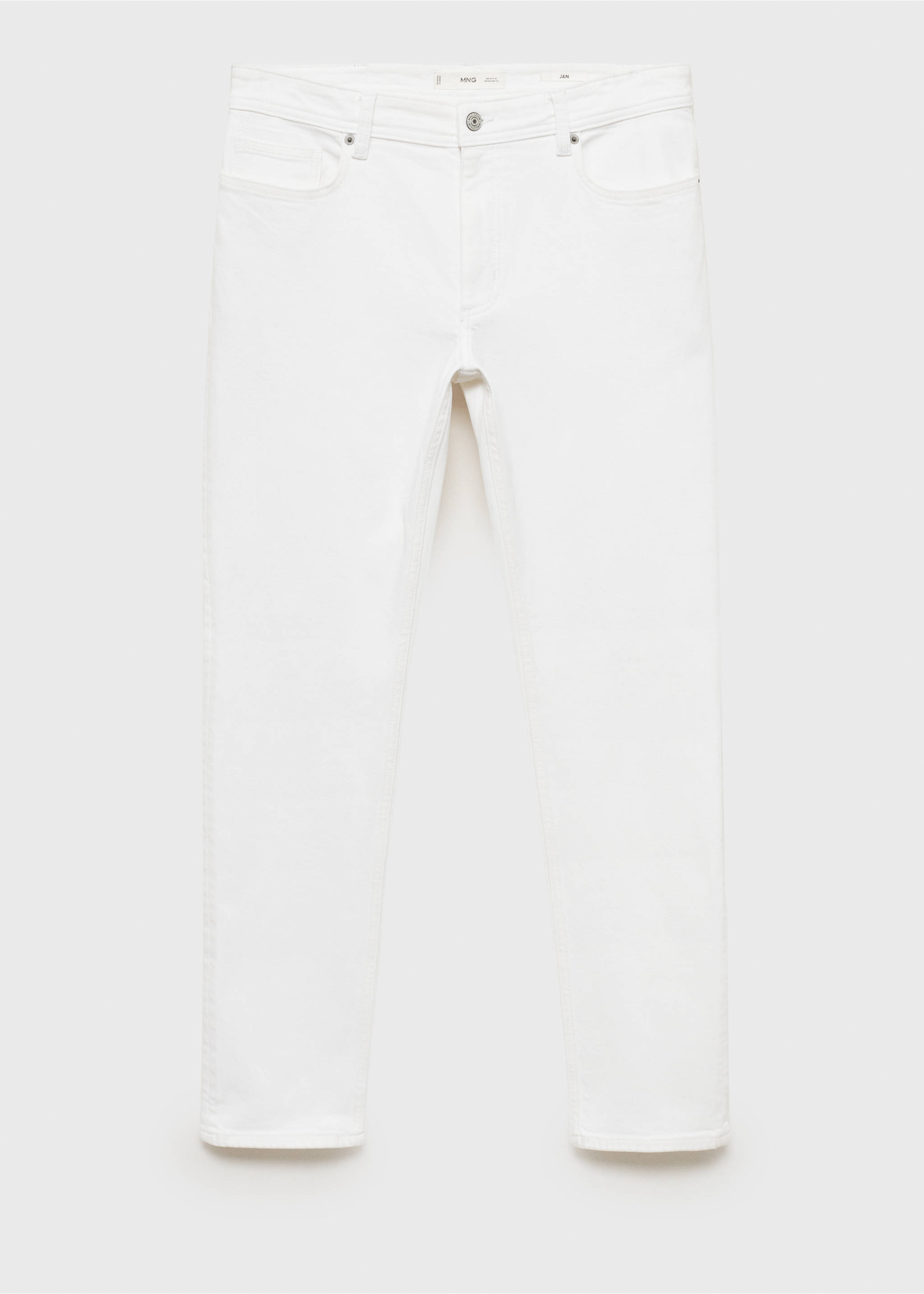 Jean Jan slim fit blanc - Article sans modèle, Blanc. Ref: 17011231-00.