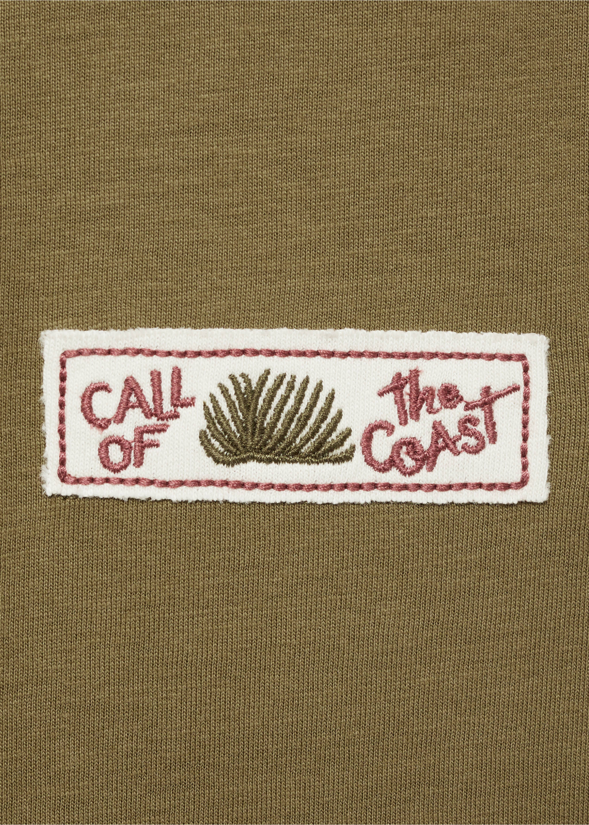 Short-sleeved printed t-shirt - Details of the article 0, Olive Green. Ref: 17011235-00.