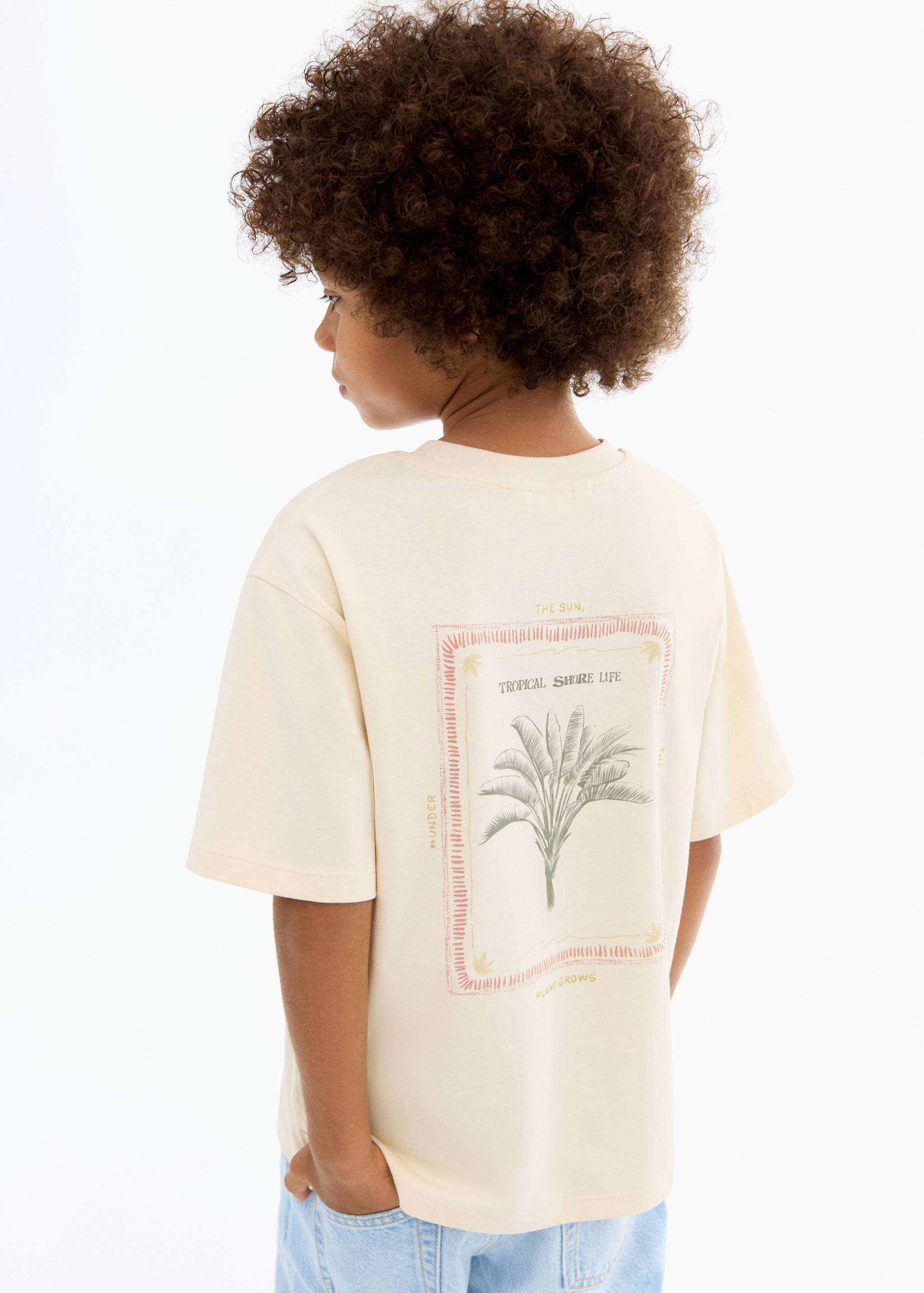 T-Shirt mit Tropen-Print - Detail des Artikels 3
