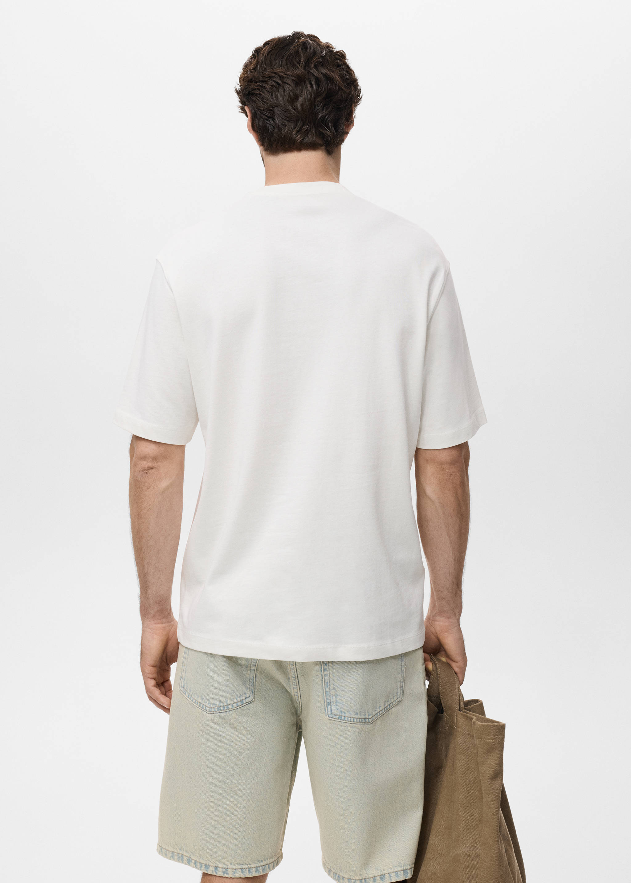 100% cotton relaxed-fit t-shirt - Reverse of the article