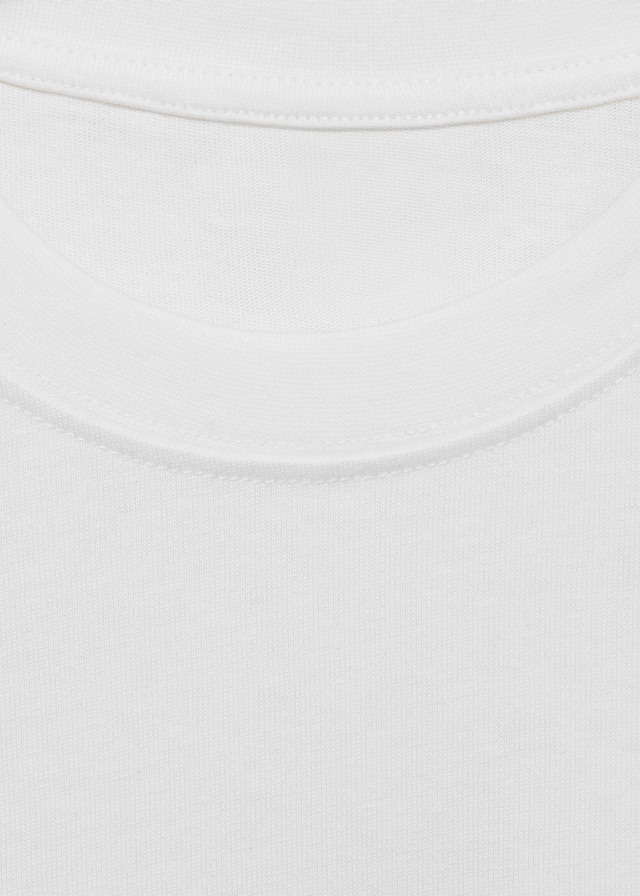 100% cotton relaxed-fit t-shirt - Details of the article 8, Off White. Ref: 17011240-00.