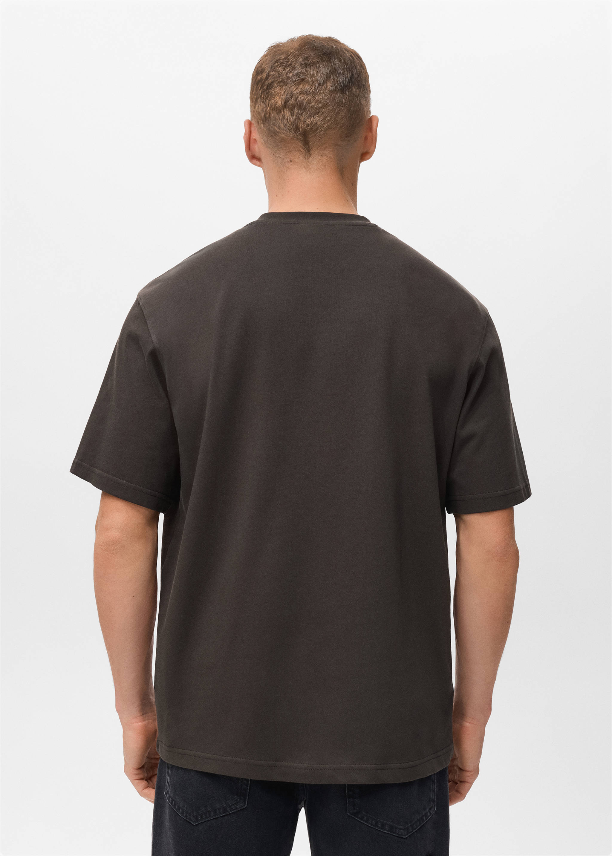 100% cotton relaxed-fit t-shirt - Reverse of the article