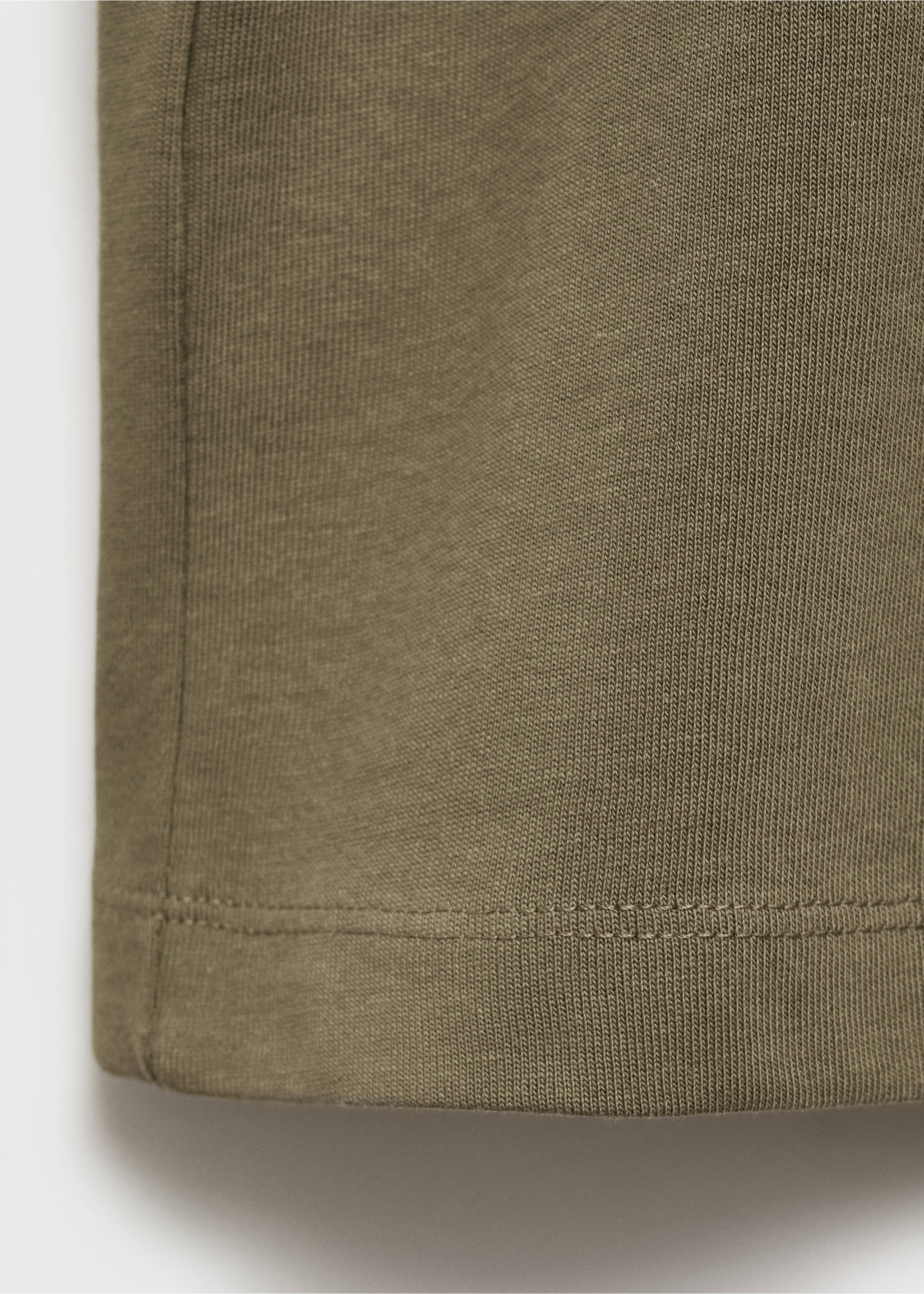 Relaxed Fit-T-Shirt aus 100 % Baumwolle - Detail des Artikels 0, Khaki. Ref: 17011240-00.