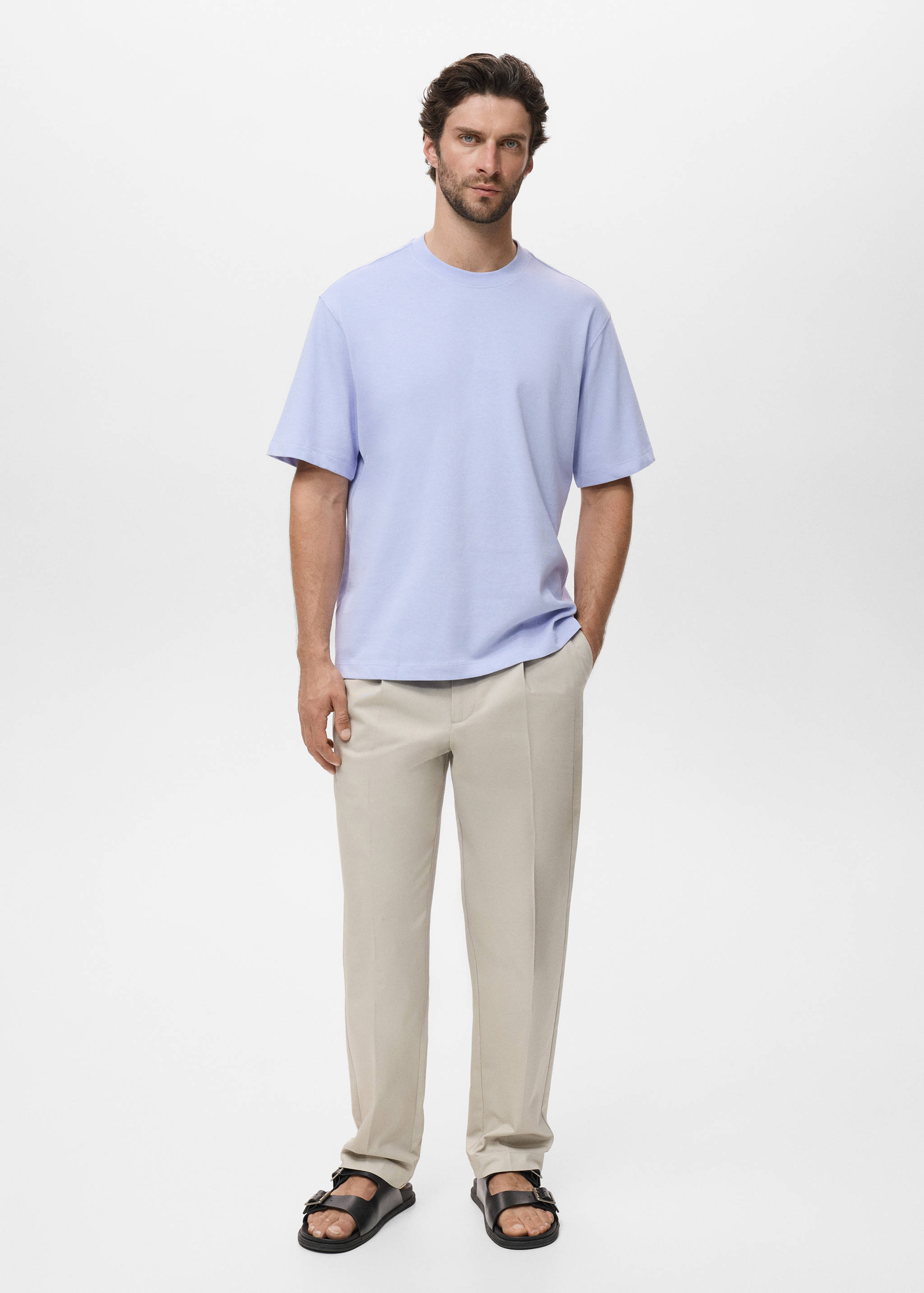 100% cotton relaxed-fit t-shirt - General plane