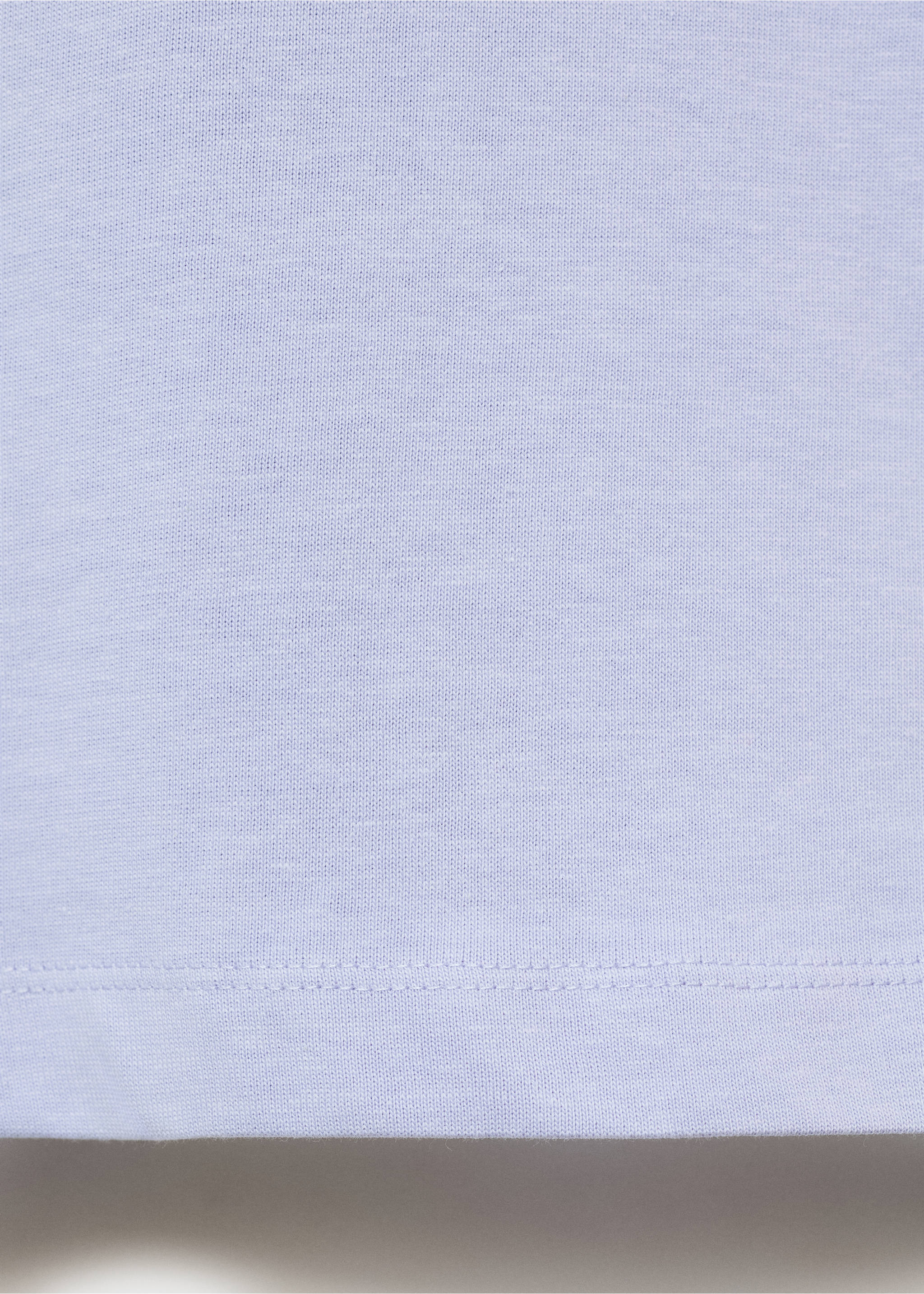 Relaxed Fit-T-Shirt aus 100 % Baumwolle - Detail des Artikels 8, Himmelblau. Ref: 17011240-00.