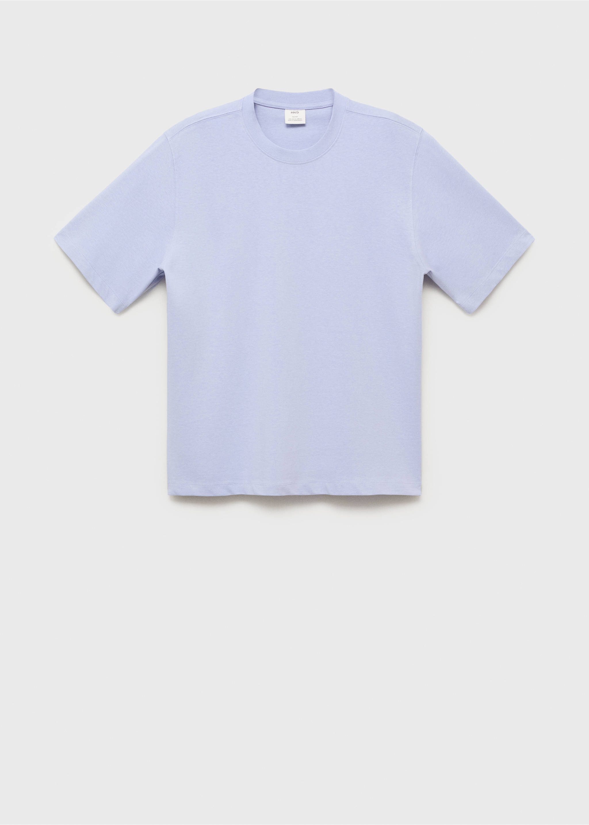 Relaxed Fit-T-Shirt aus 100 % Baumwolle - Artikel ohne Model, Himmelblau. Ref: 17011240-00.