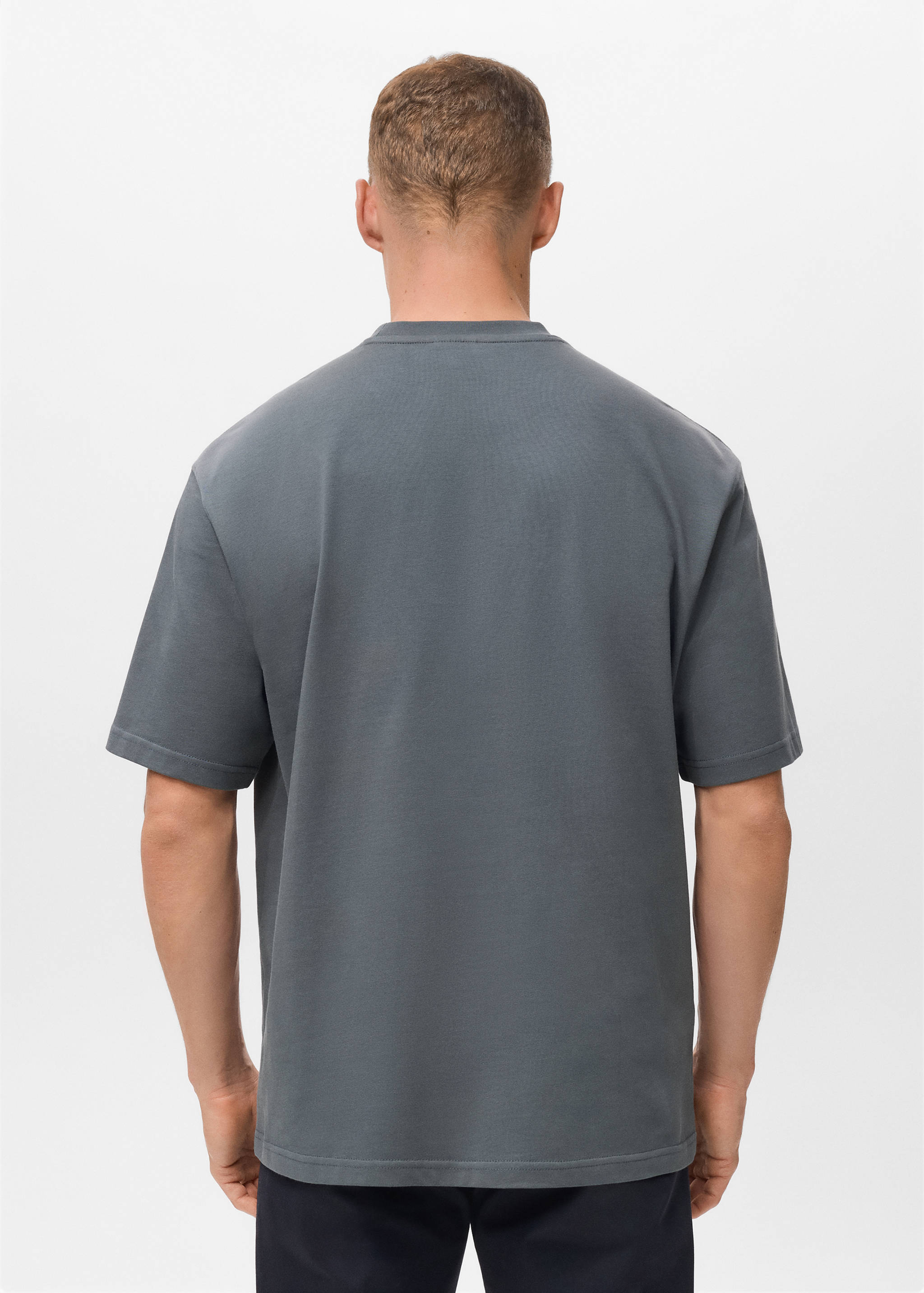 100% cotton relaxed-fit t-shirt - Reverse of the article