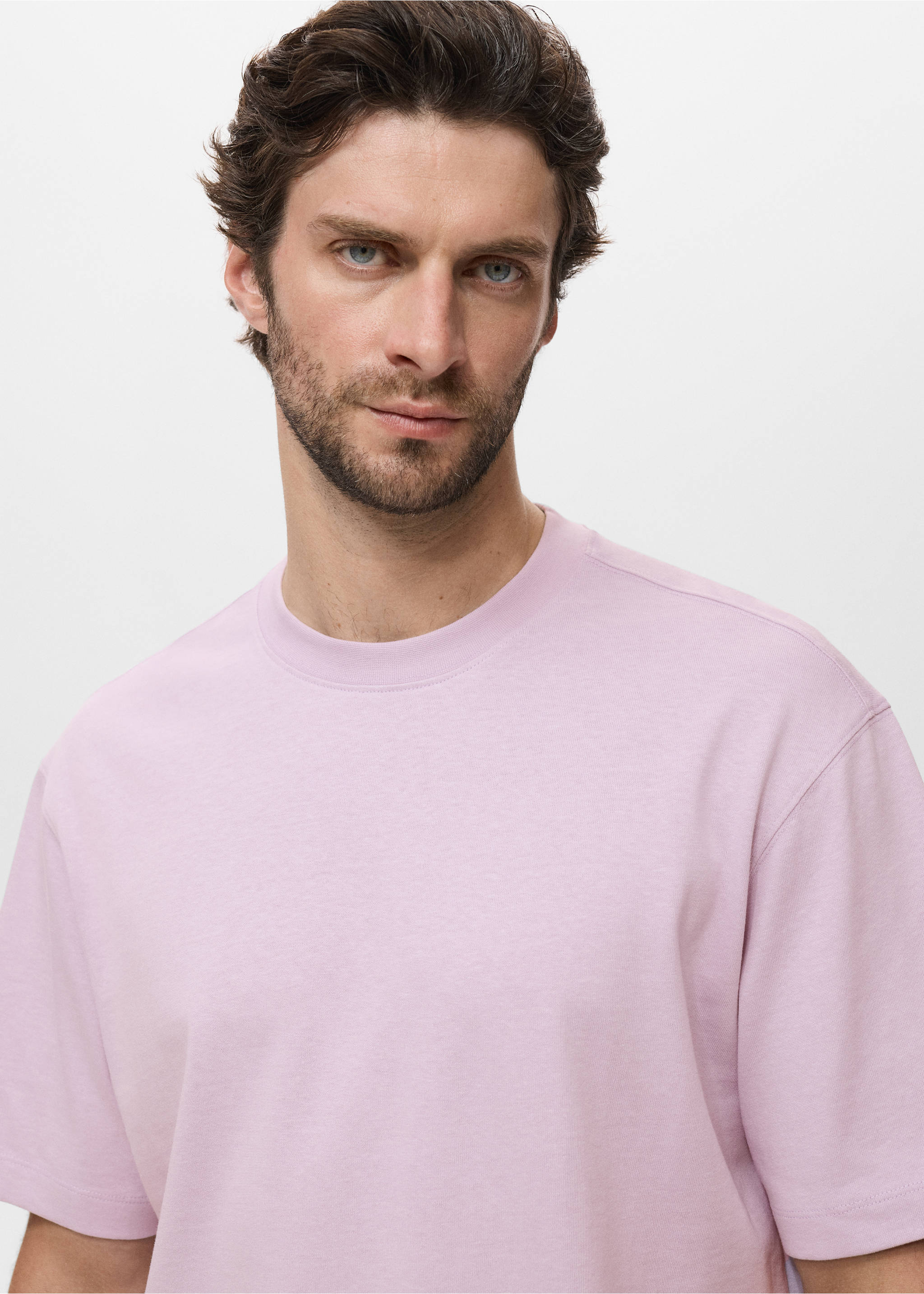 T-shirt 100 % coton relaxed-fit - Détail de l'article 1, Rose. Ref: 17011240-00.