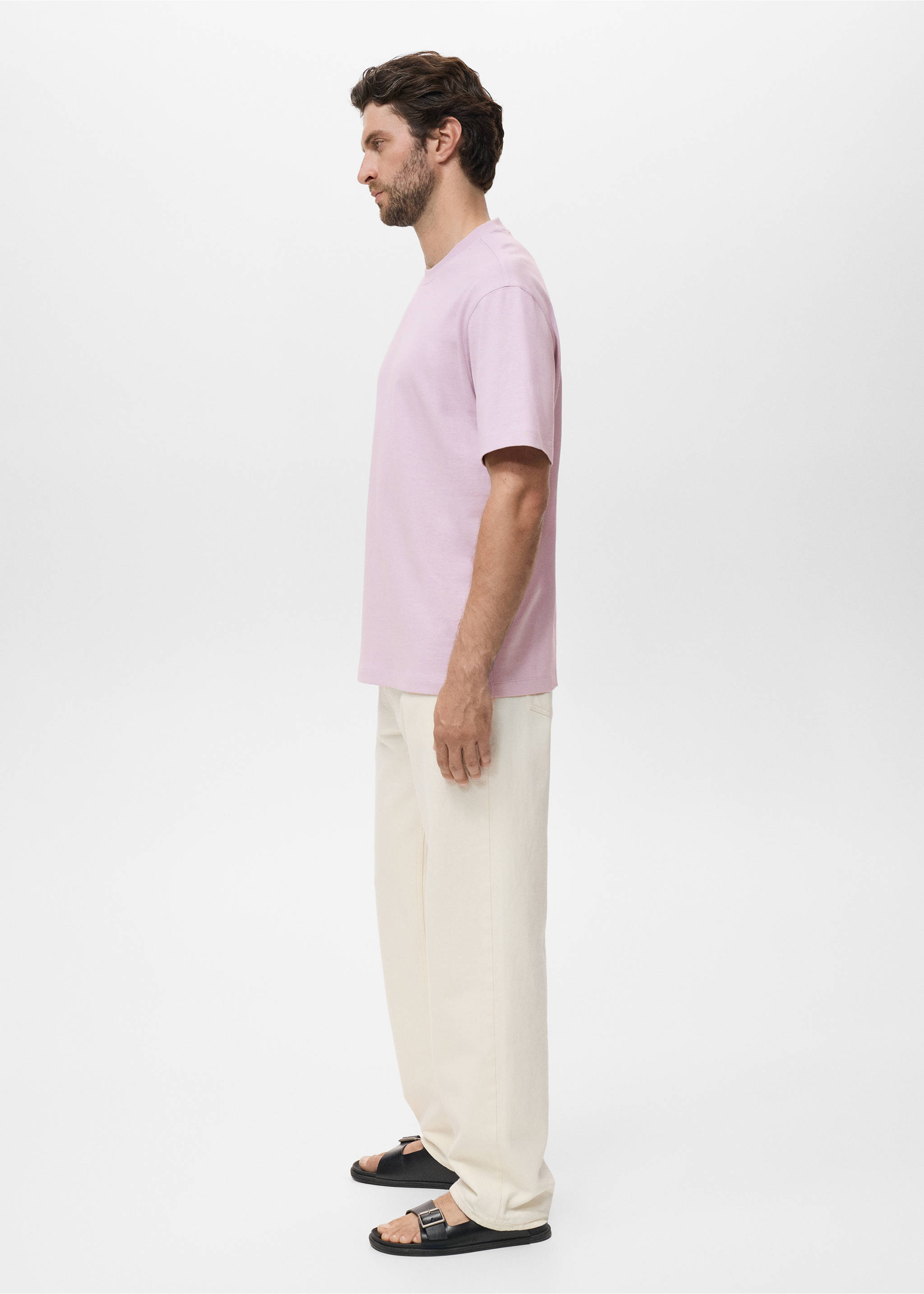T-shirt 100 % coton relaxed-fit - Détail de l'article 2, Rose. Ref: 17011240-00.