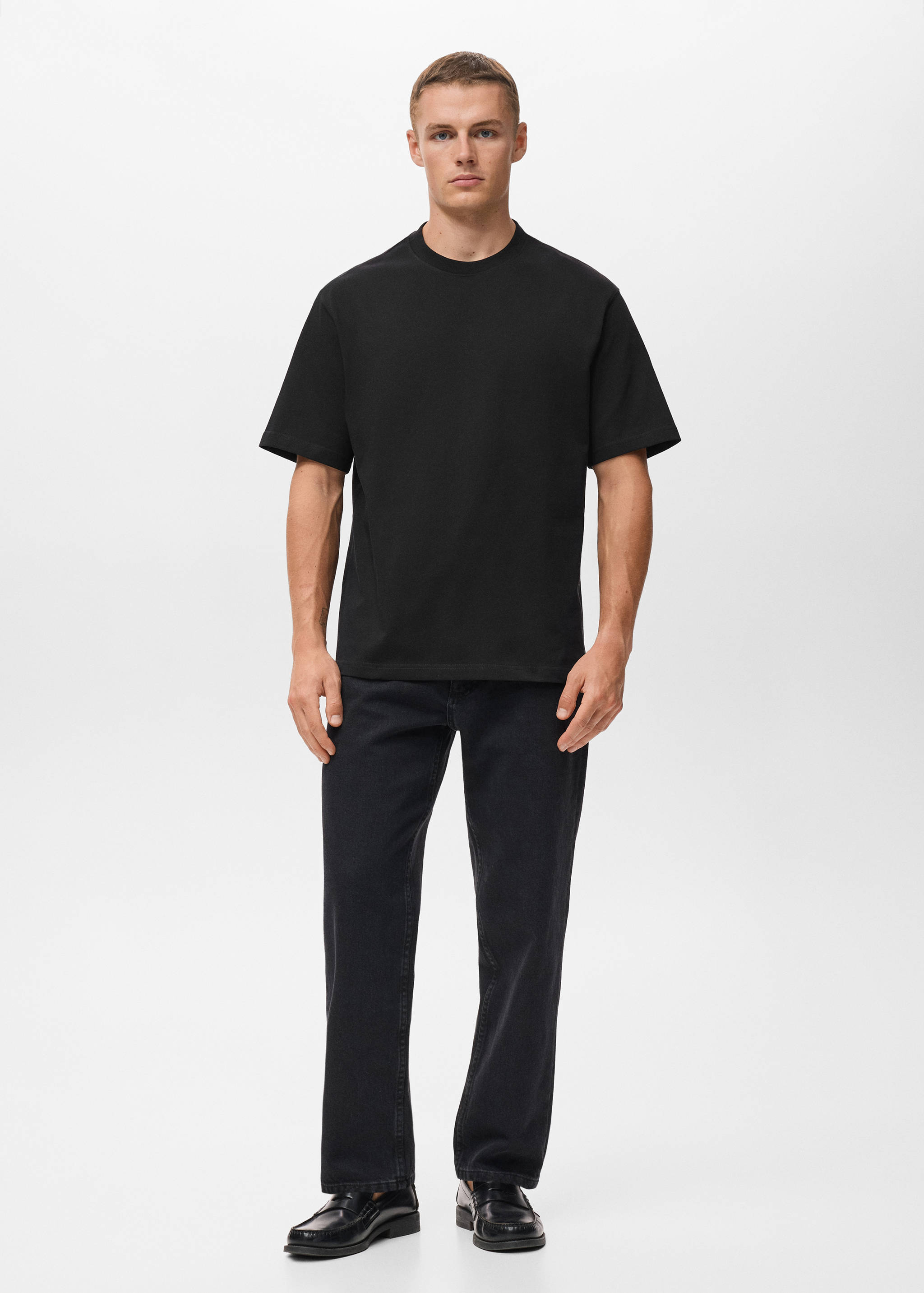 100% cotton relaxed-fit t-shirt - General plane