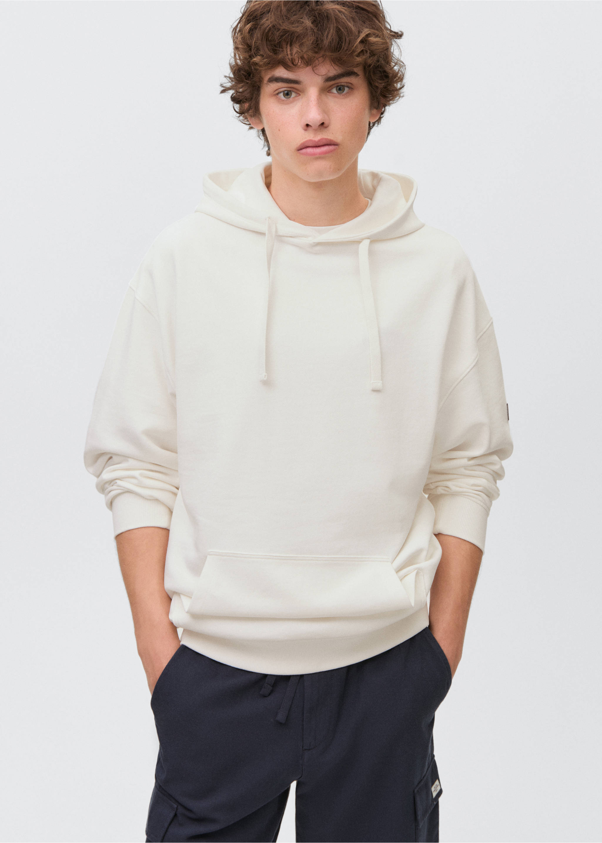Hoodie cotton sweatshirt - Medium plane, Off White. Ref: 17011241-00.