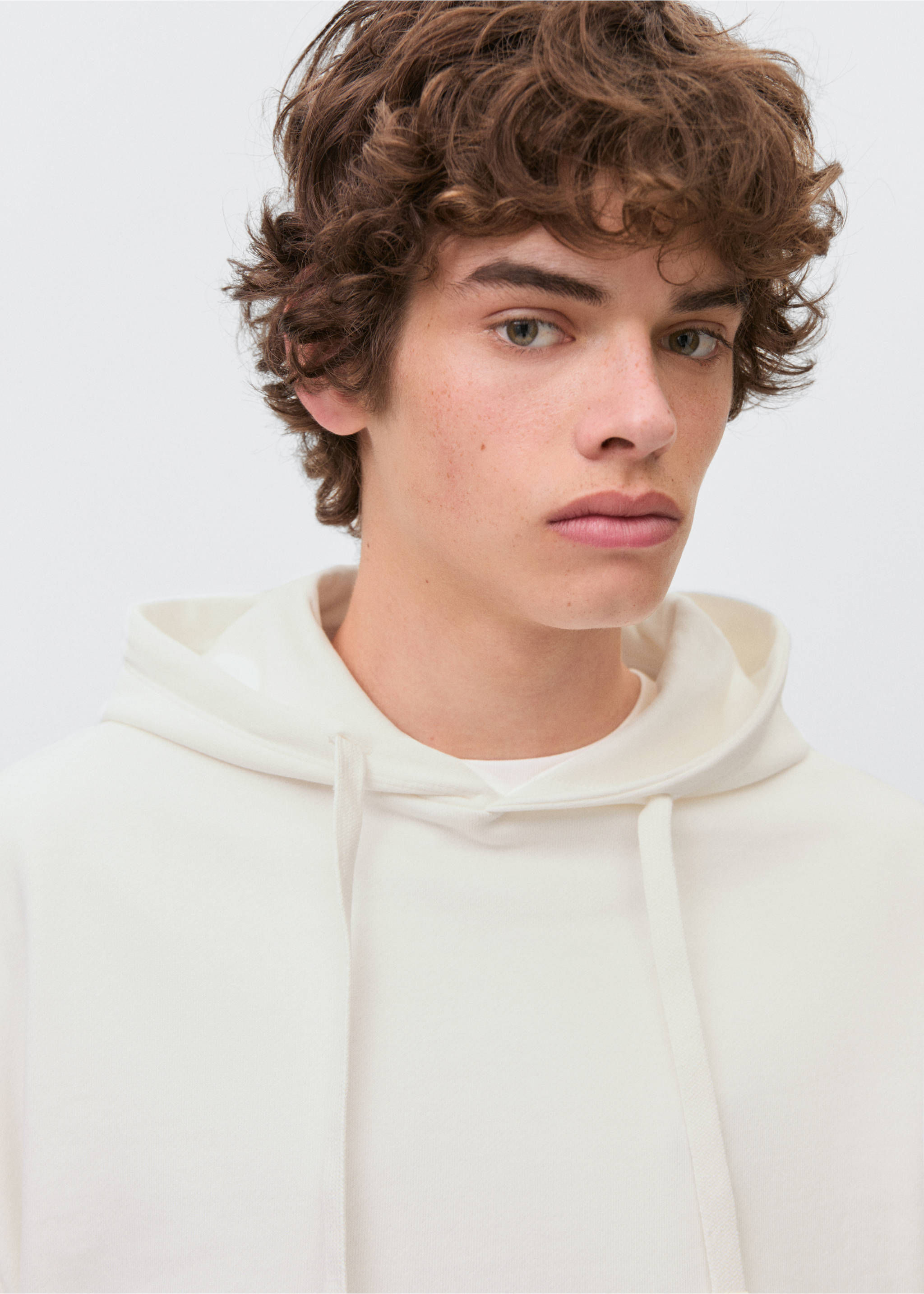 Hoodie cotton sweatshirt - Details of the article 1, Off White. Ref: 17011241-00.