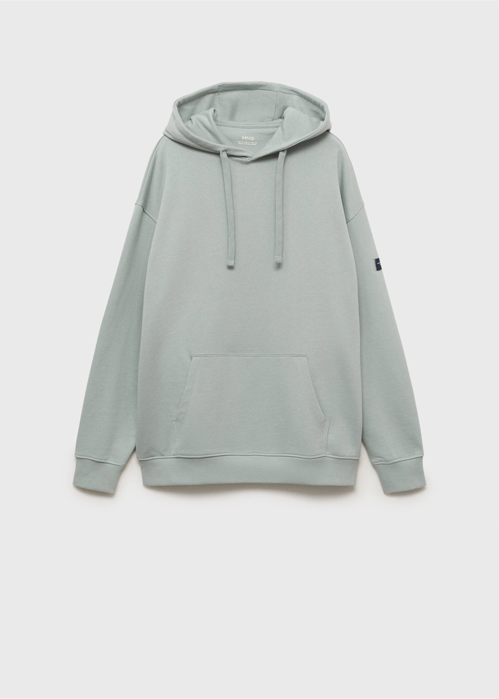 Hoodie cotton sweatshirt - Article without model, Pastel Green. Ref: 17011242-00.