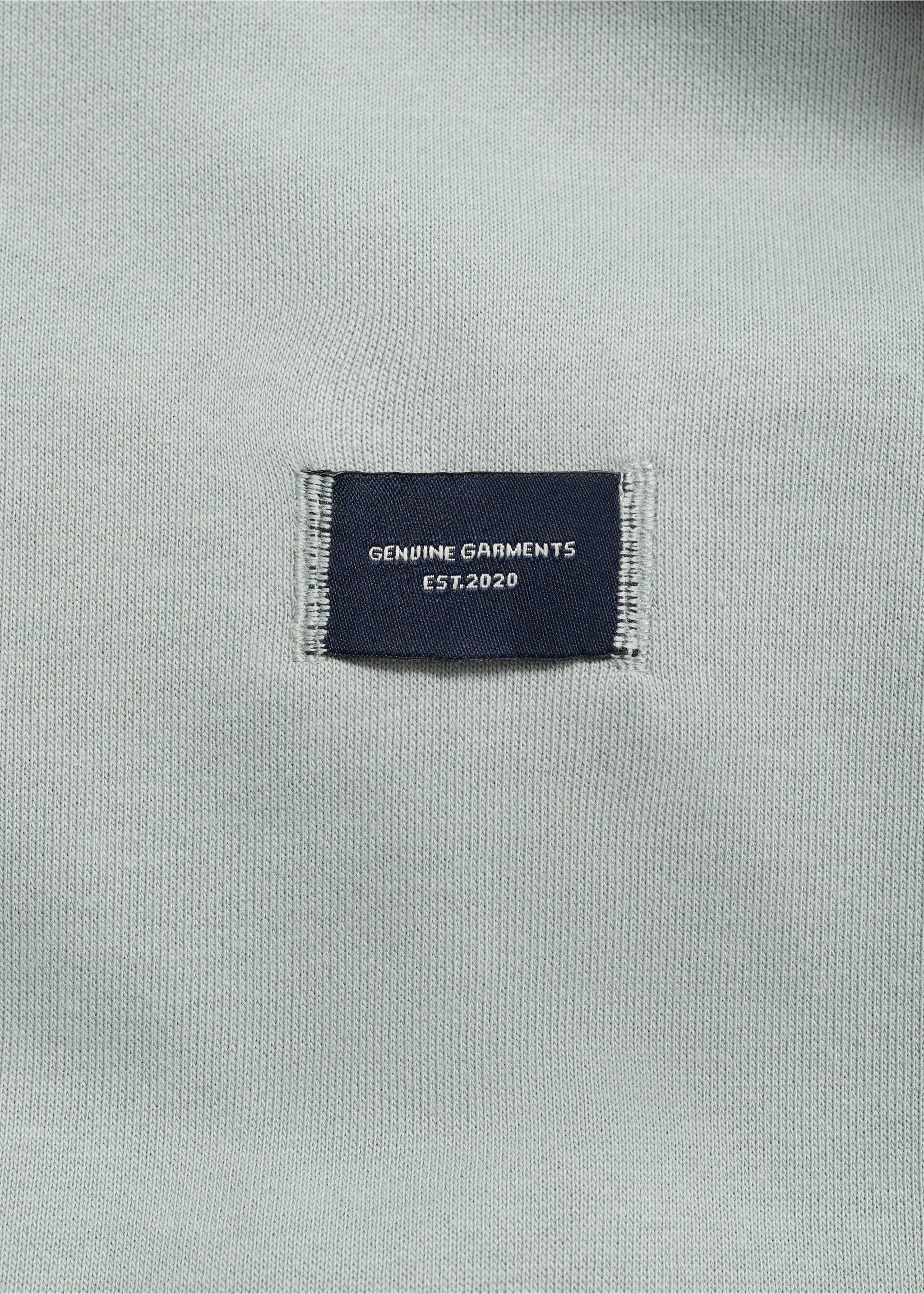 Hoodie cotton sweatshirt - Details of the article 0, Pastel Green. Ref: 17011242-00.